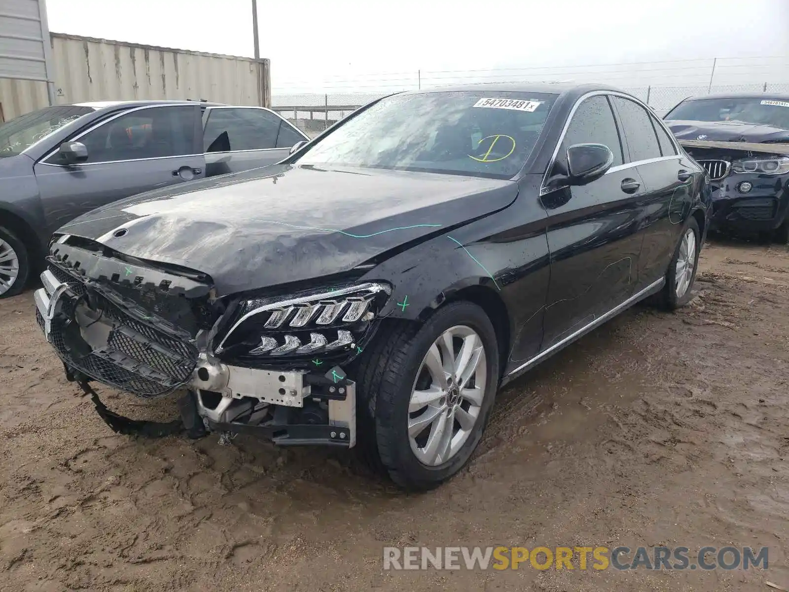 2 Photograph of a damaged car 55SWF8DB5KU295991 MERCEDES-BENZ C-CLASS 2019