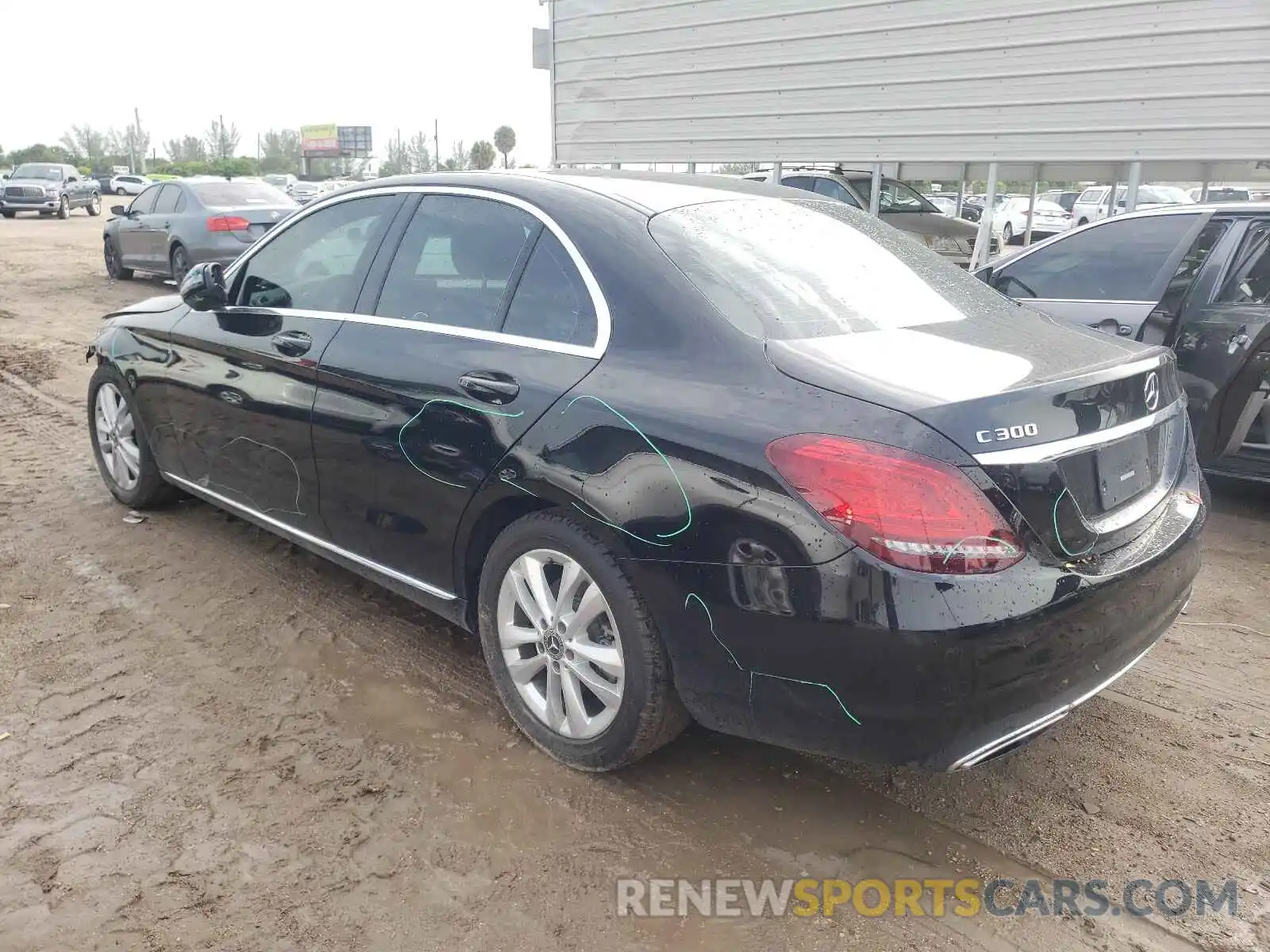 3 Фотография поврежденного автомобиля 55SWF8DB5KU295991 MERCEDES-BENZ C-CLASS 2019