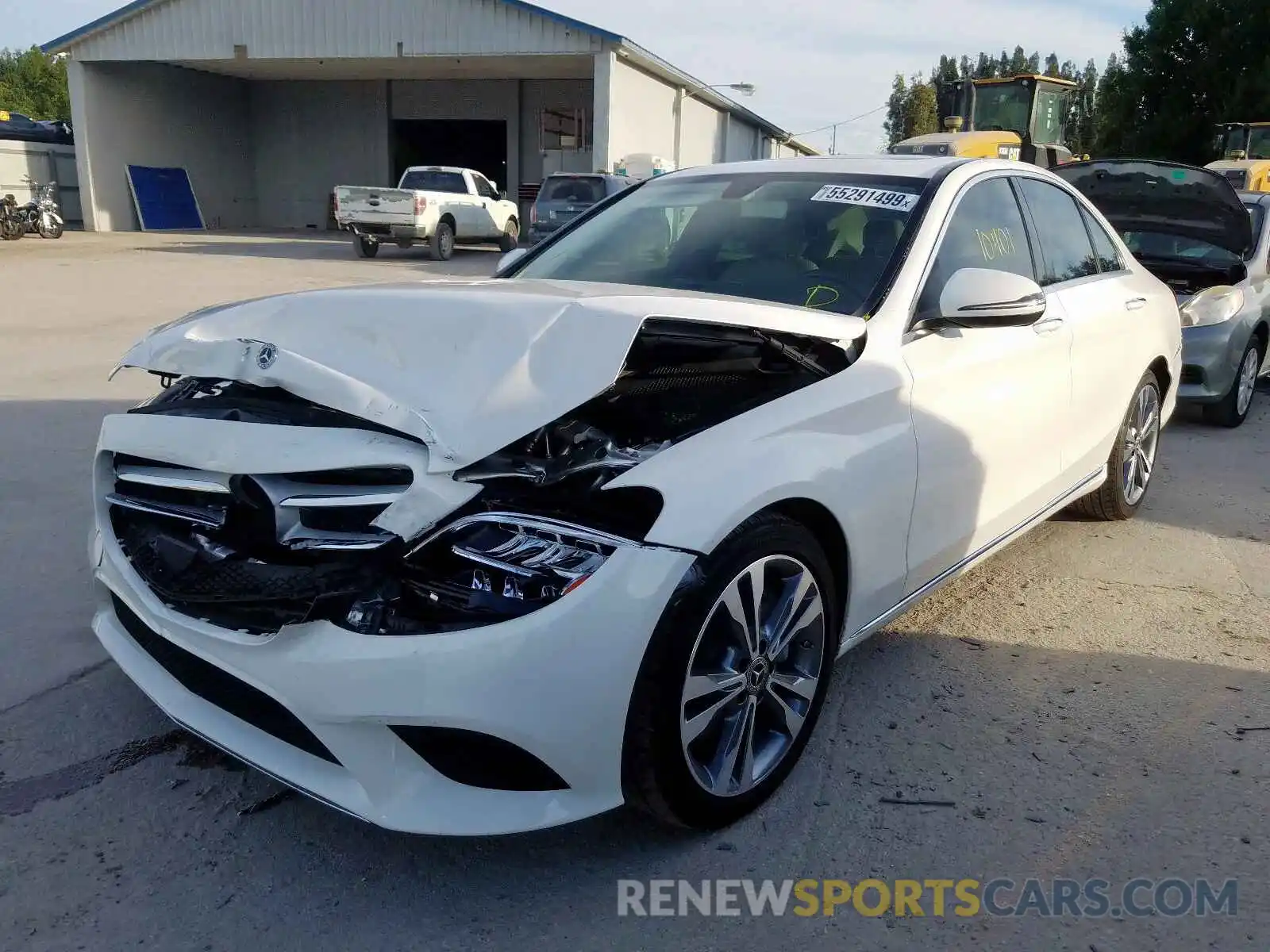 2 Photograph of a damaged car 55SWF8DB5KU298485 MERCEDES-BENZ C CLASS 2019