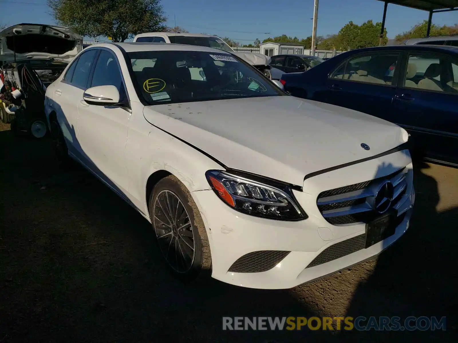 1 Photograph of a damaged car 55SWF8DB5KU304527 MERCEDES-BENZ C CLASS 2019