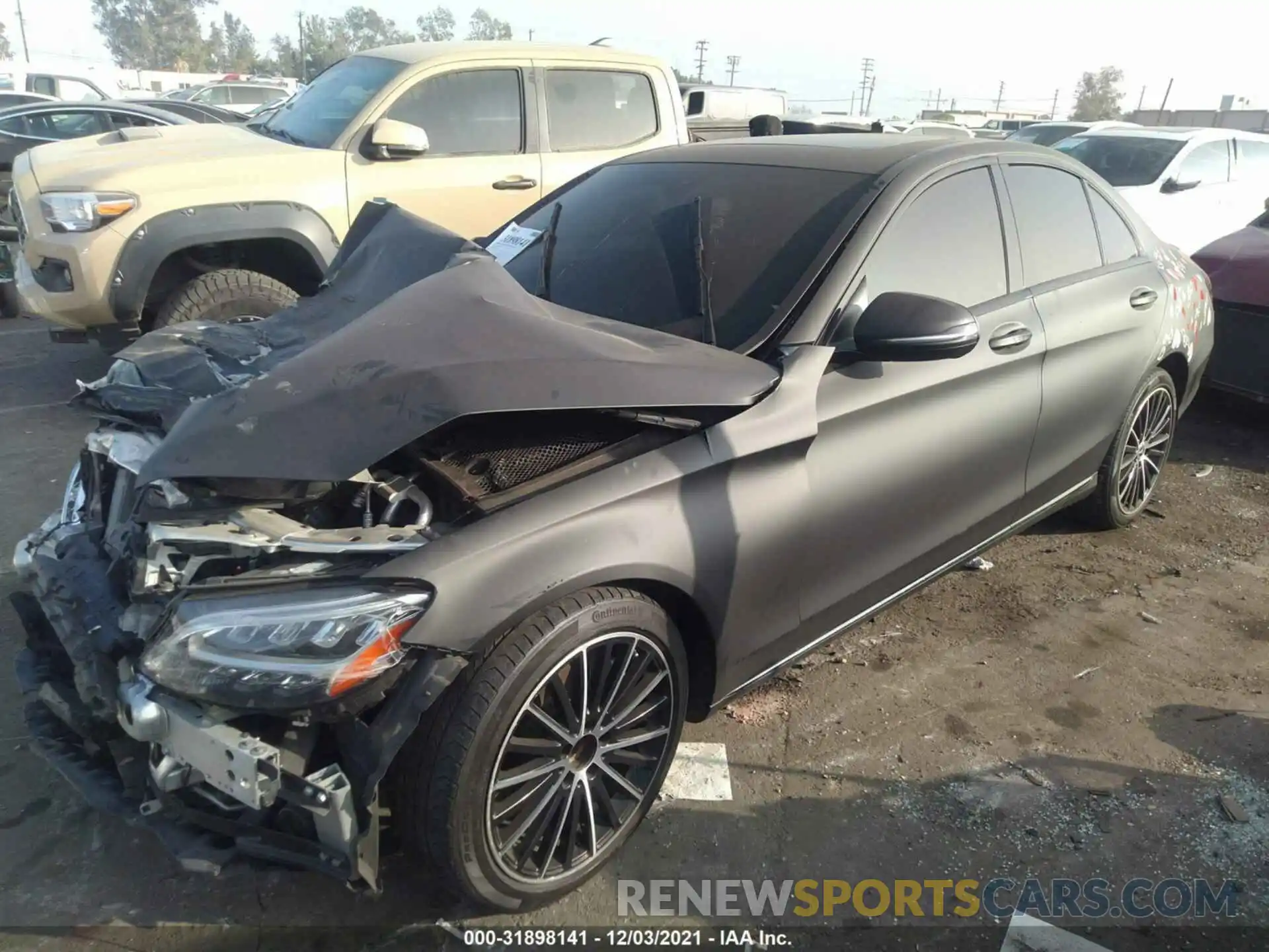 2 Photograph of a damaged car 55SWF8DB5KU308884 MERCEDES-BENZ C-CLASS 2019