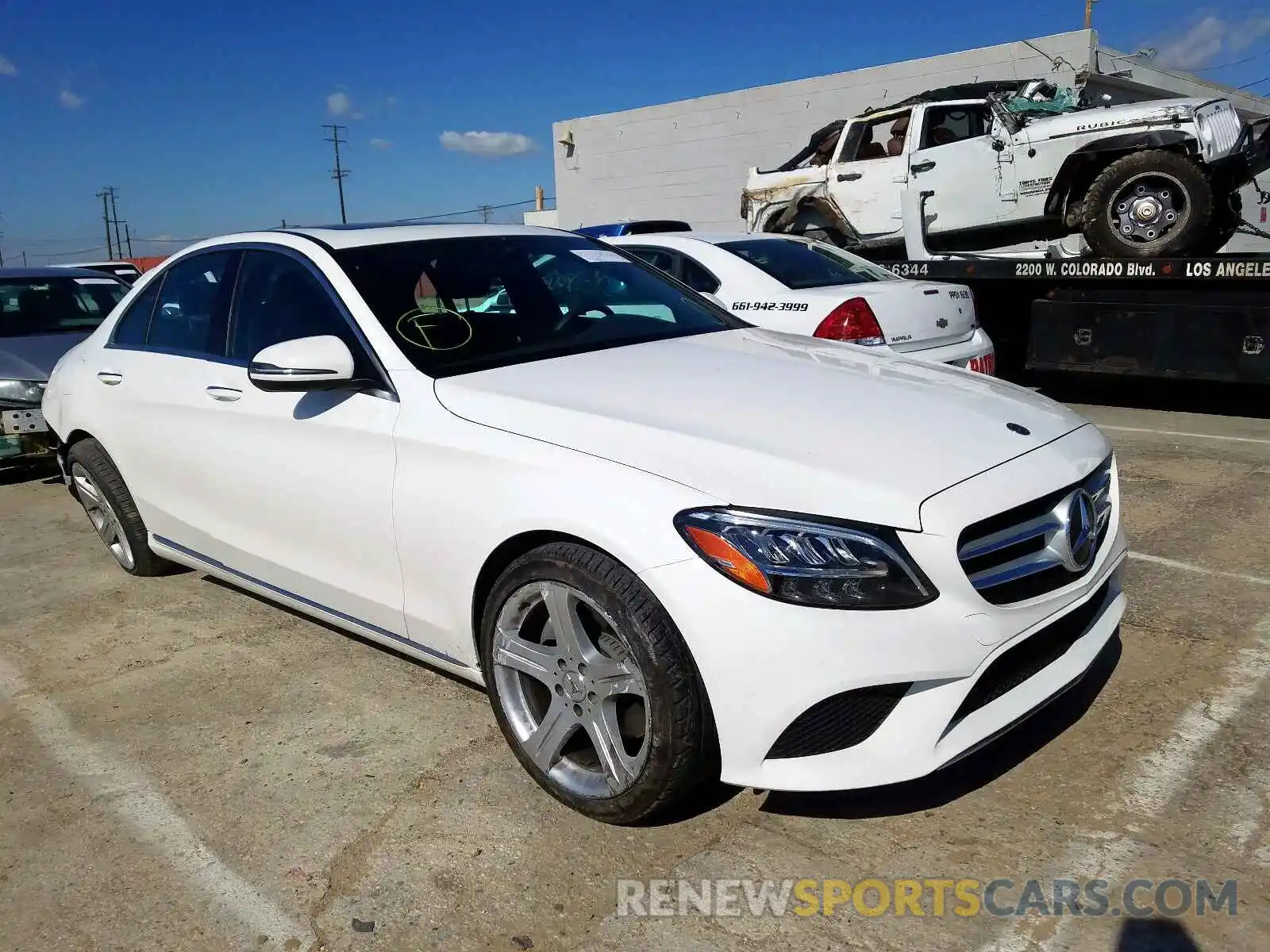 1 Photograph of a damaged car 55SWF8DB5KU310537 MERCEDES-BENZ C CLASS 2019