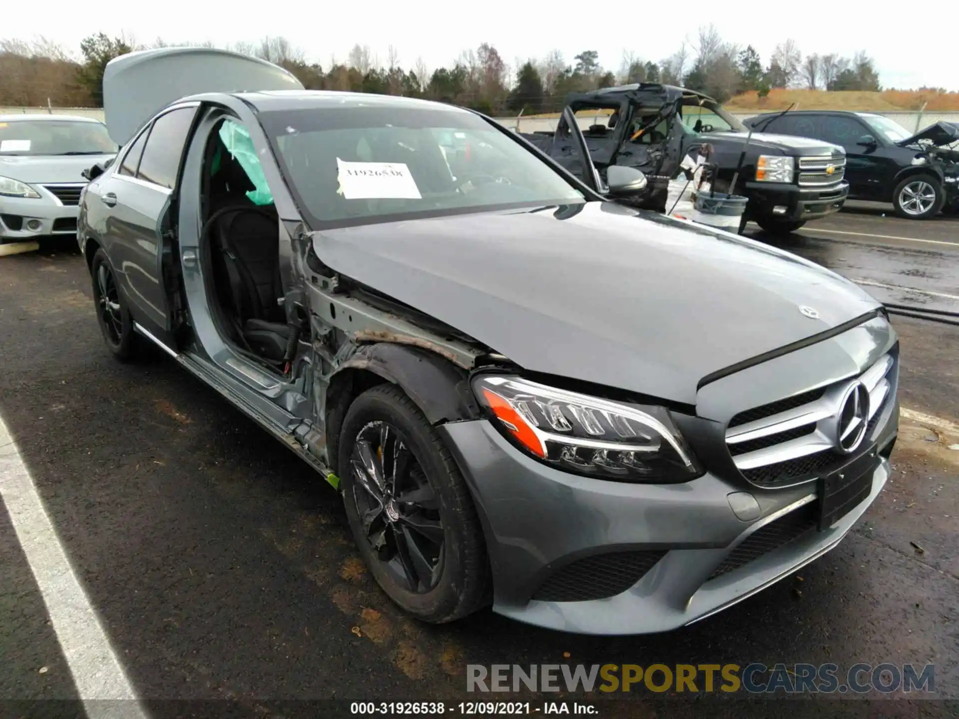 1 Photograph of a damaged car 55SWF8DB5KU311767 MERCEDES-BENZ C-CLASS 2019