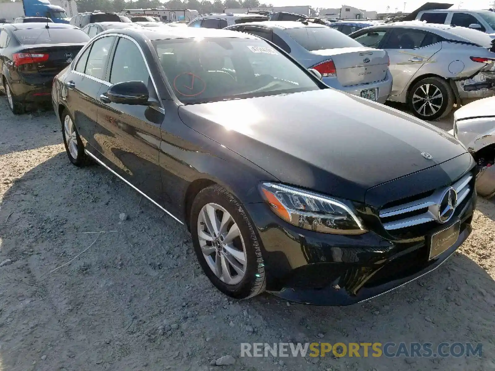 1 Photograph of a damaged car 55SWF8DB5KU312370 MERCEDES-BENZ C CLASS 2019