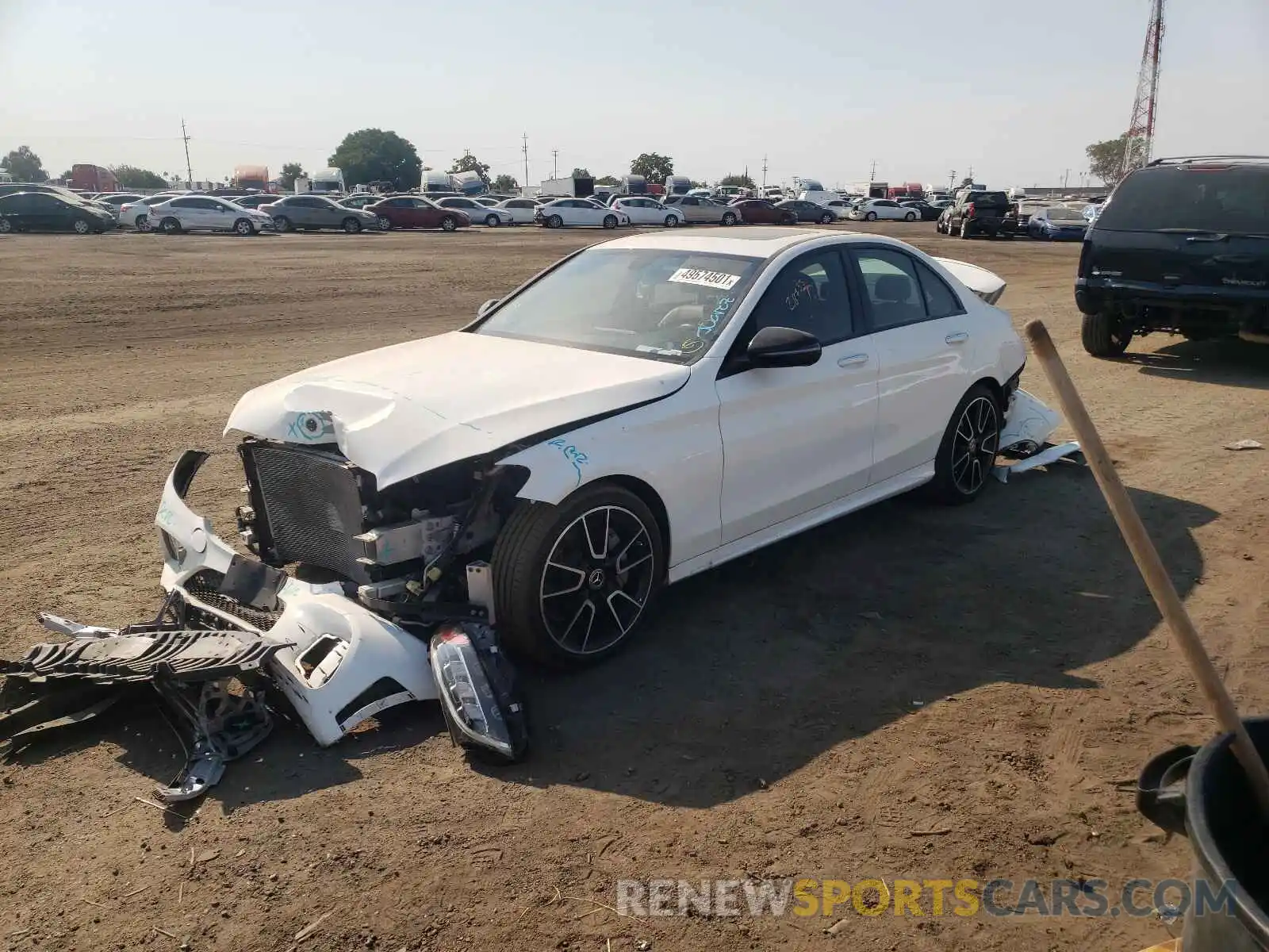 2 Photograph of a damaged car 55SWF8DB5KU315494 MERCEDES-BENZ C-CLASS 2019