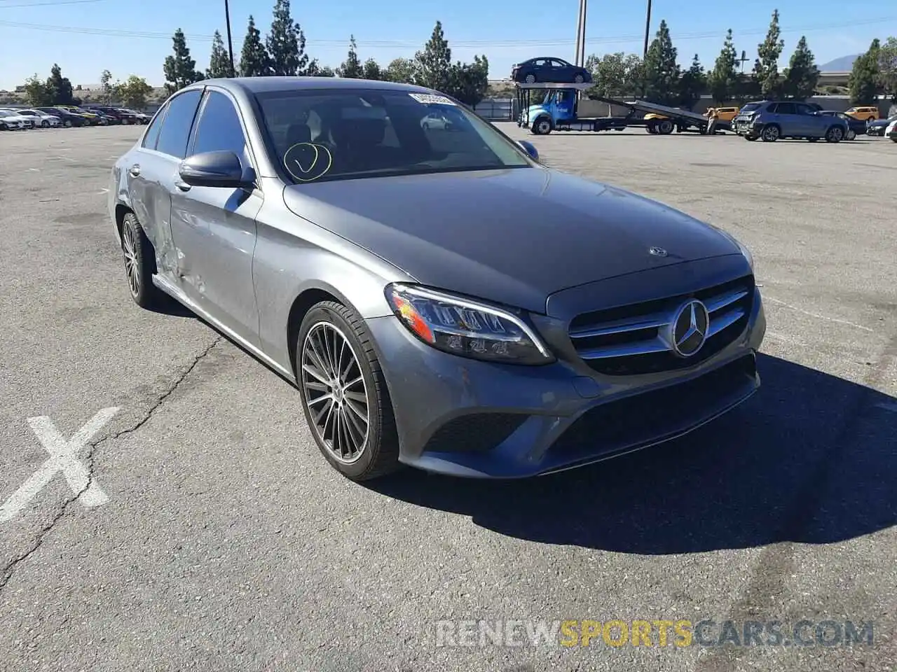 1 Photograph of a damaged car 55SWF8DB6KU285129 MERCEDES-BENZ C-CLASS 2019