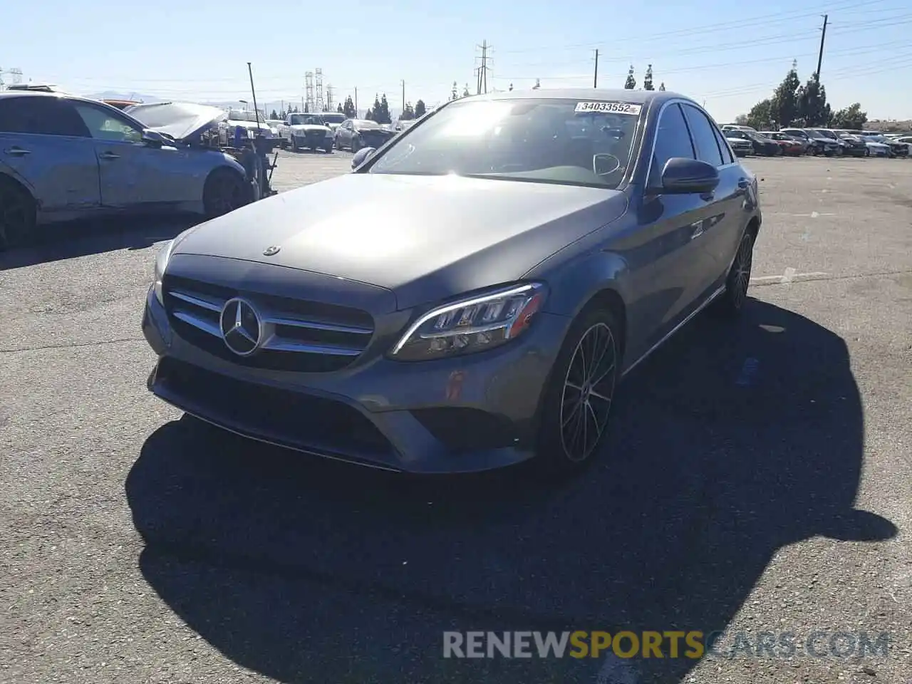 2 Photograph of a damaged car 55SWF8DB6KU285129 MERCEDES-BENZ C-CLASS 2019