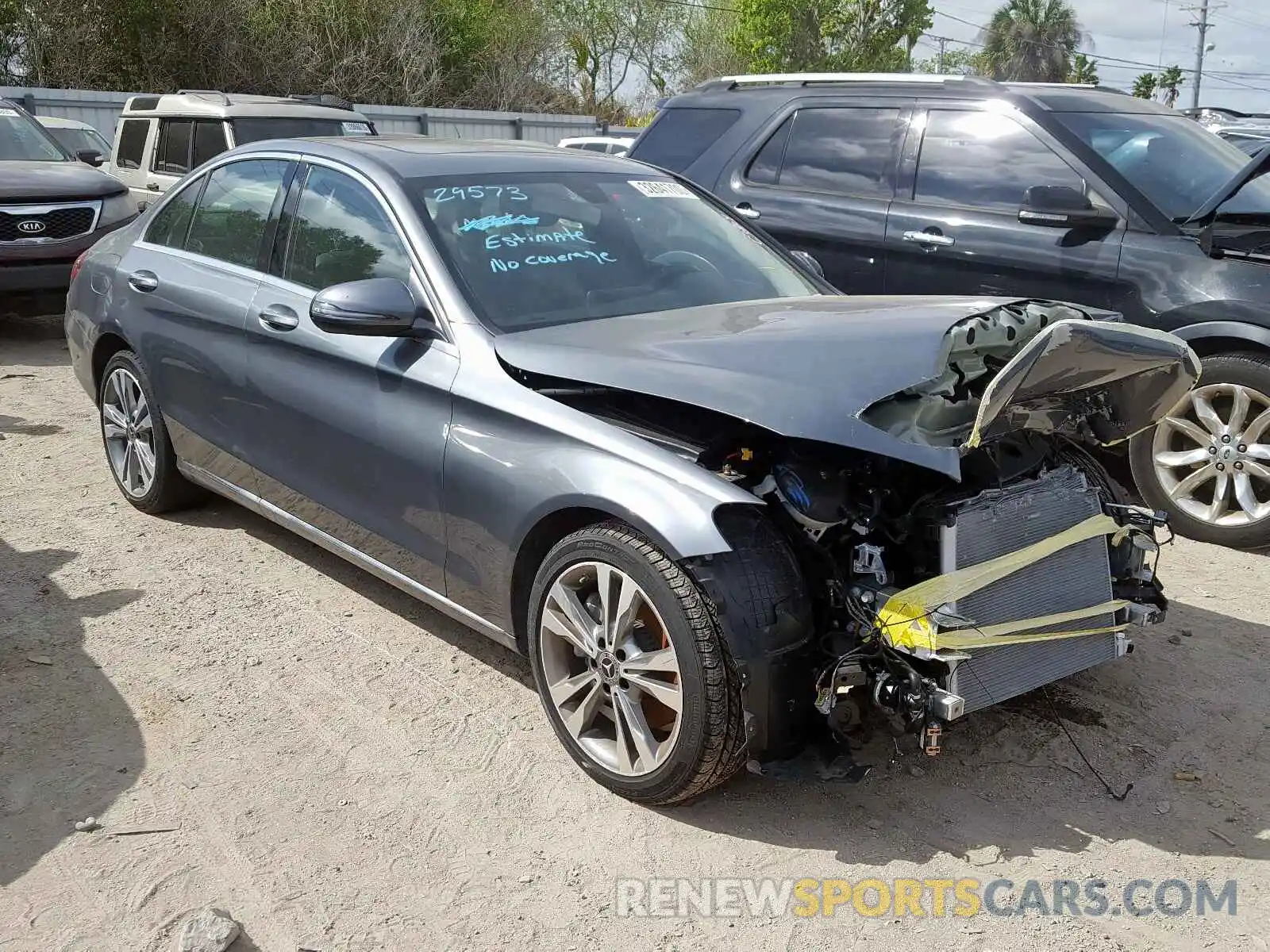 1 Photograph of a damaged car 55SWF8DB6KU286118 MERCEDES-BENZ C CLASS 2019