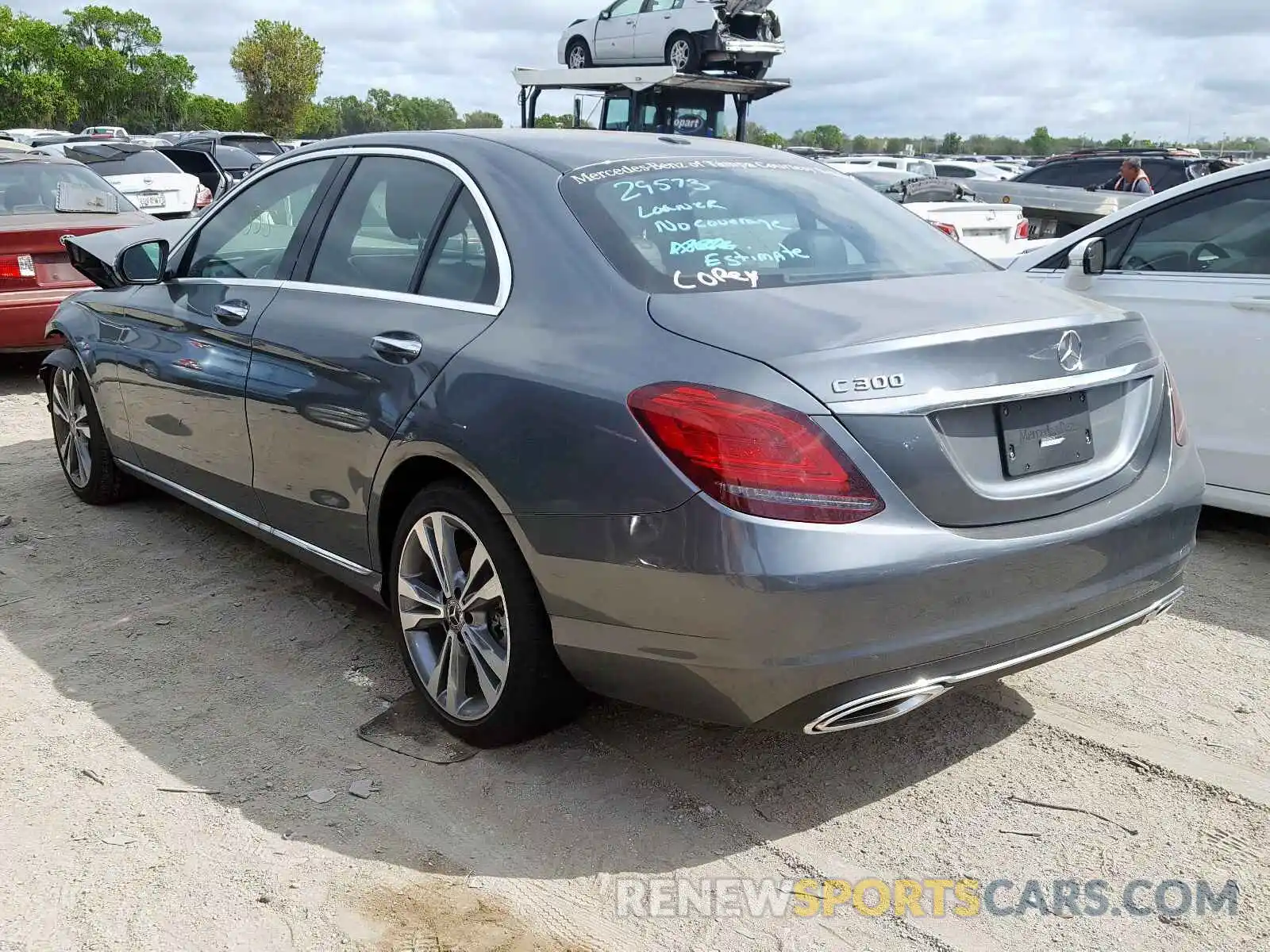 3 Photograph of a damaged car 55SWF8DB6KU286118 MERCEDES-BENZ C CLASS 2019