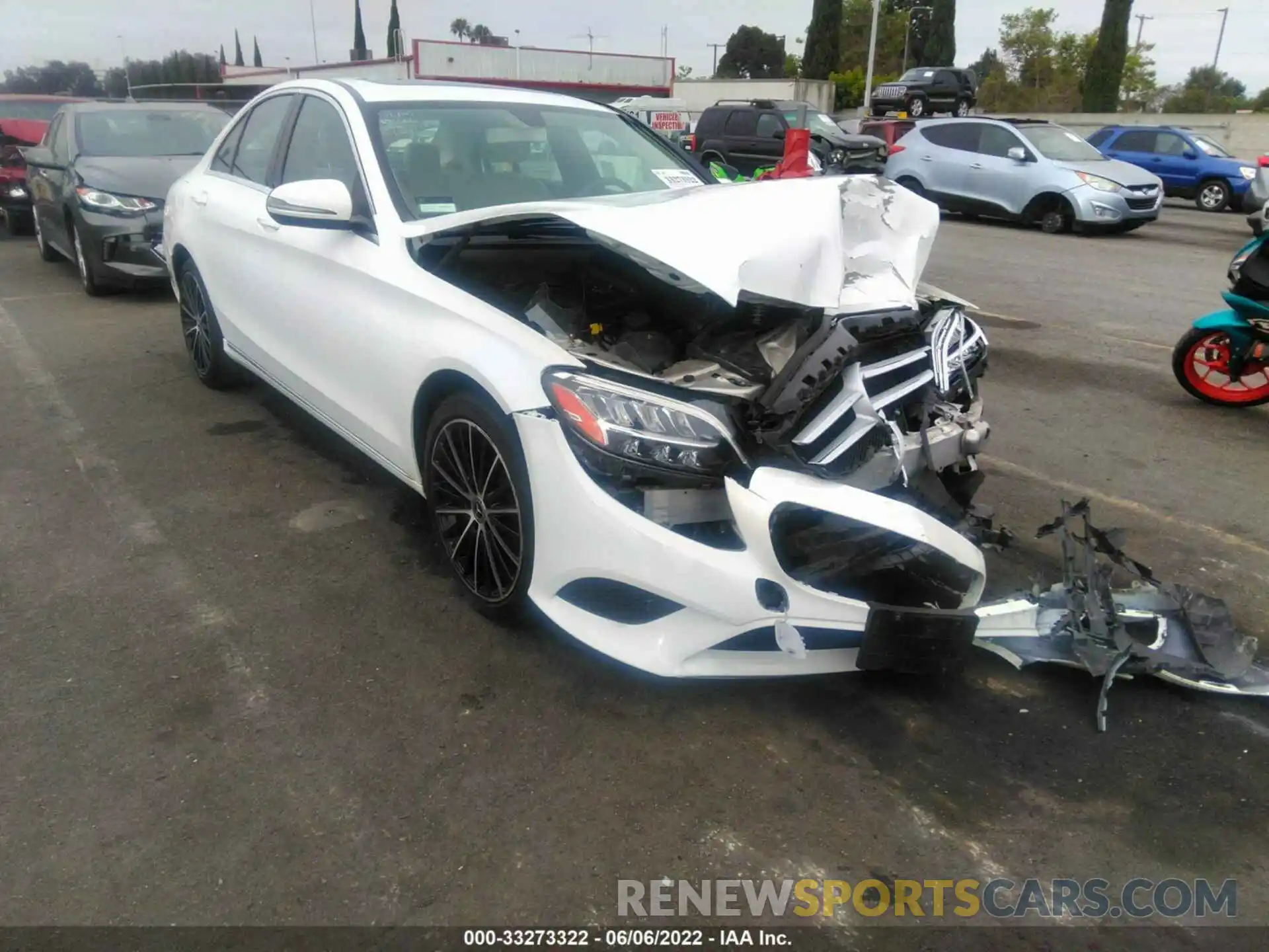 1 Photograph of a damaged car 55SWF8DB6KU287849 MERCEDES-BENZ C-CLASS 2019