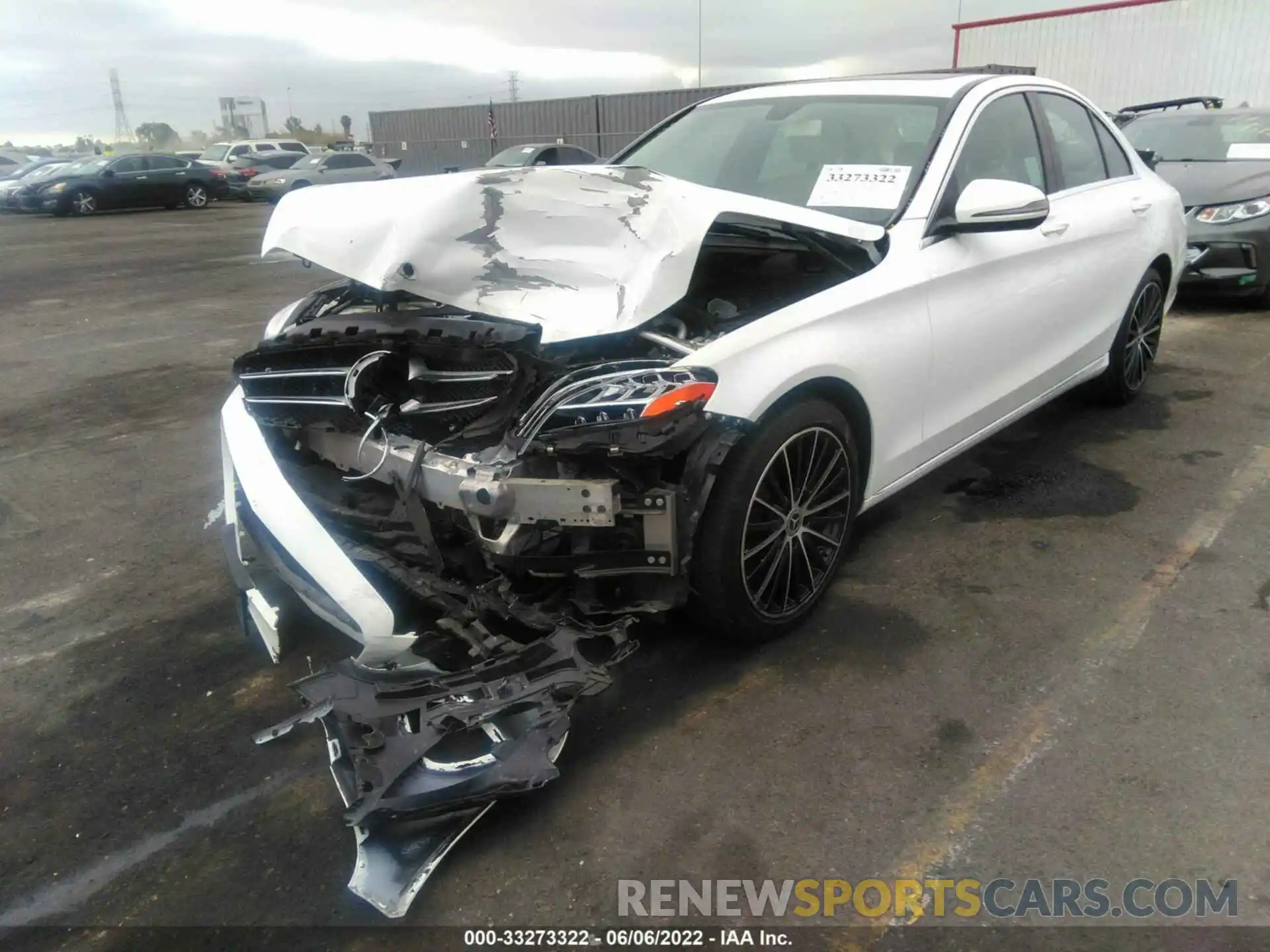 2 Photograph of a damaged car 55SWF8DB6KU287849 MERCEDES-BENZ C-CLASS 2019