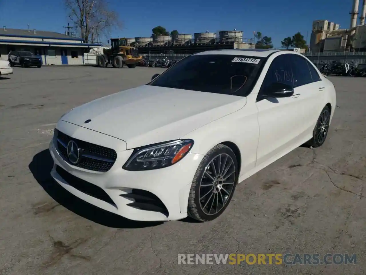 2 Photograph of a damaged car 55SWF8DB6KU289388 MERCEDES-BENZ C-CLASS 2019