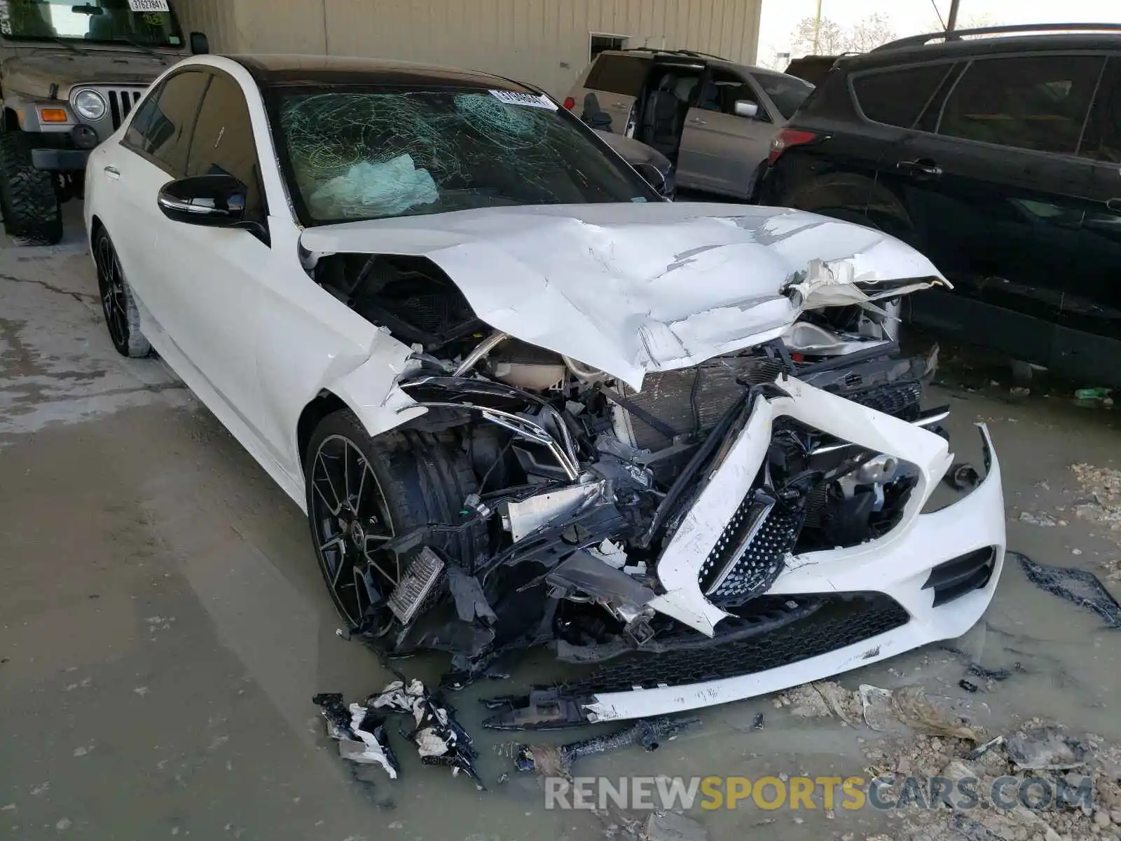 1 Photograph of a damaged car 55SWF8DB6KU294736 MERCEDES-BENZ C CLASS 2019