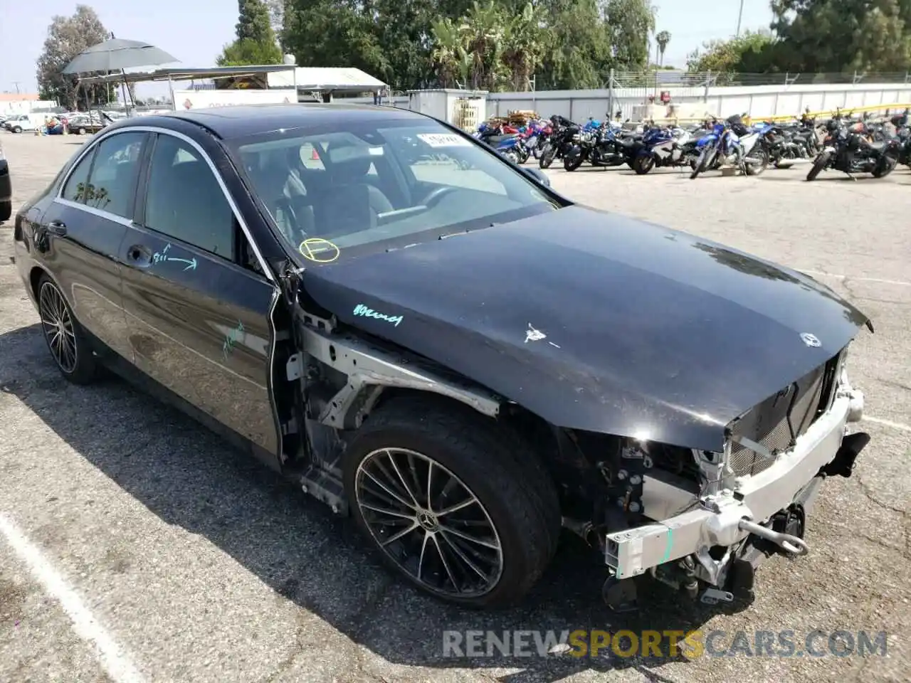 1 Photograph of a damaged car 55SWF8DB6KU295255 MERCEDES-BENZ C-CLASS 2019