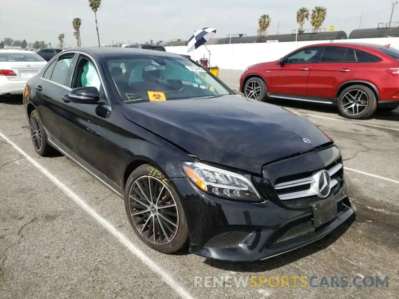 1 Photograph of a damaged car 55SWF8DB6KU295451 MERCEDES-BENZ C-CLASS 2019