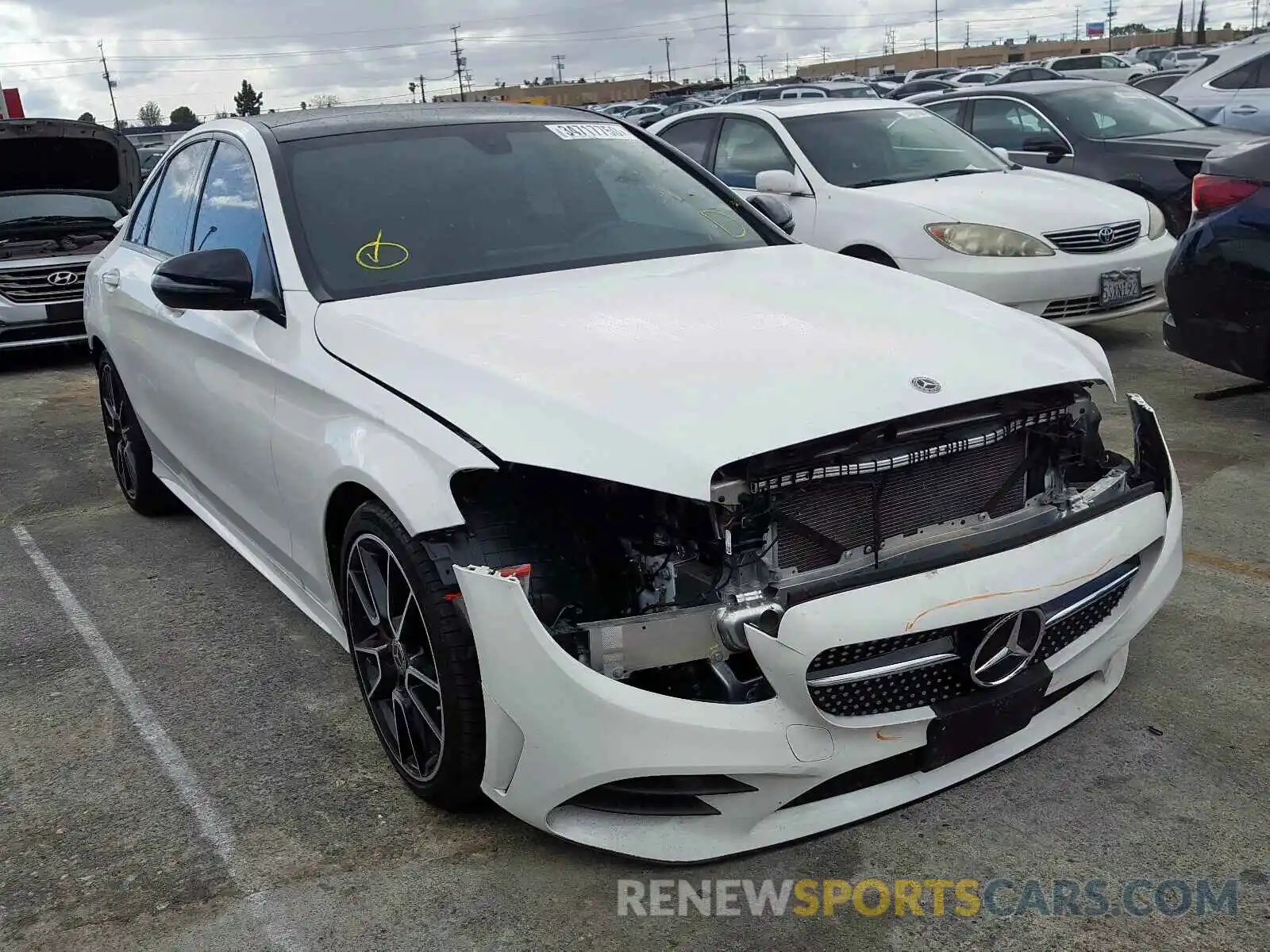 1 Photograph of a damaged car 55SWF8DB6KU298074 MERCEDES-BENZ C CLASS 2019