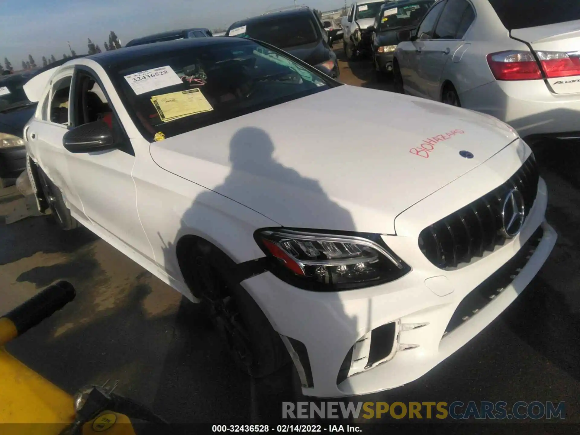 1 Photograph of a damaged car 55SWF8DB6KU298480 MERCEDES-BENZ C-CLASS 2019