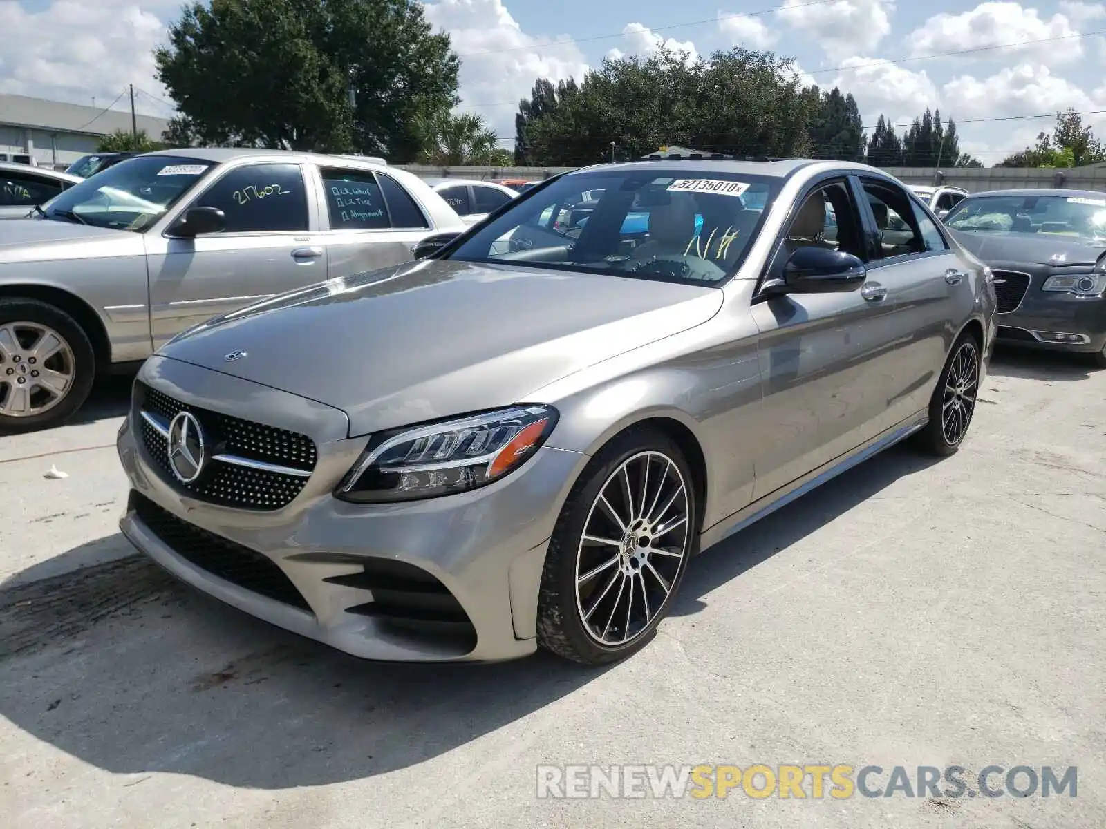 2 Photograph of a damaged car 55SWF8DB6KU298589 MERCEDES-BENZ C CLASS 2019