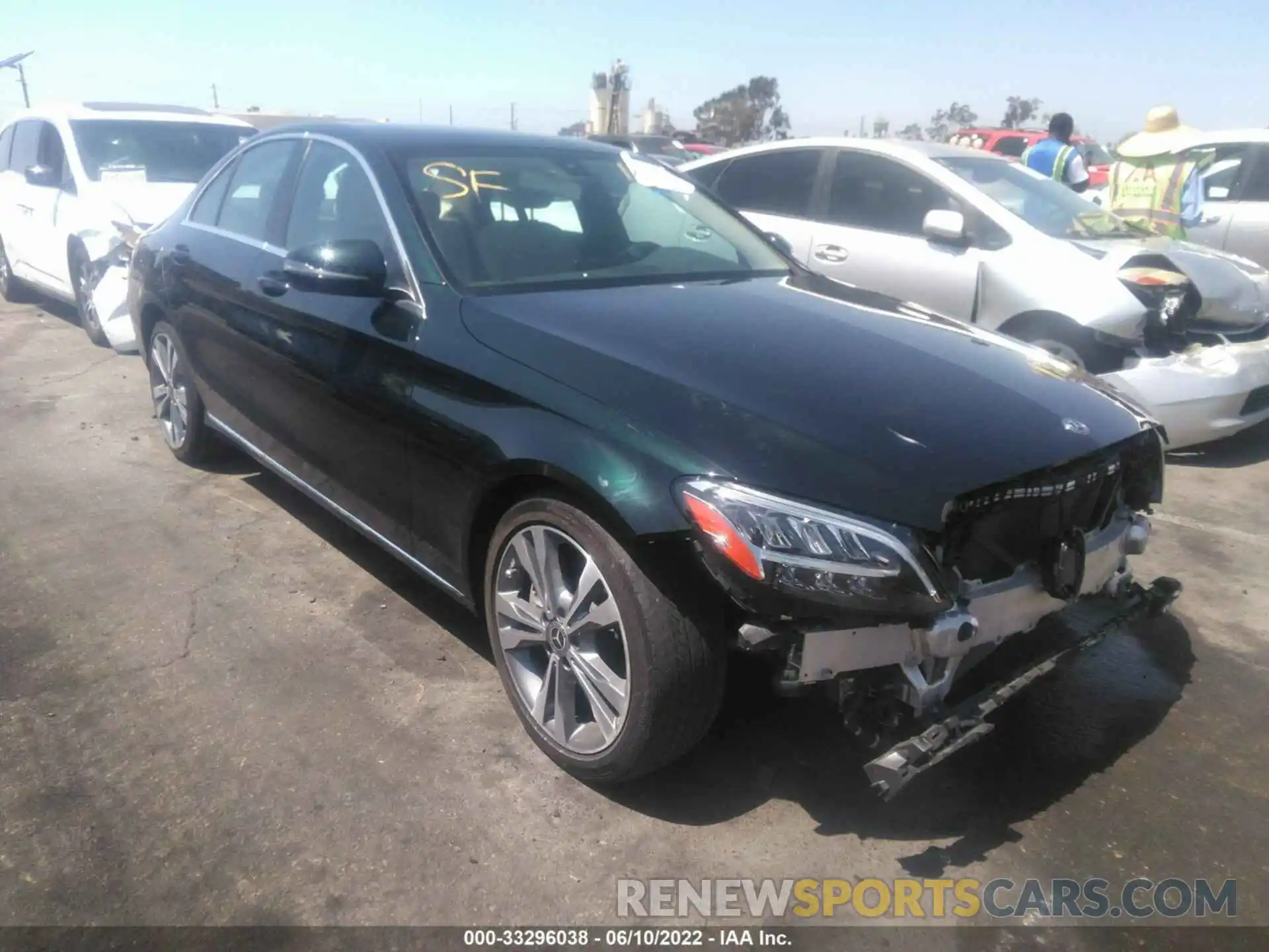 1 Photograph of a damaged car 55SWF8DB6KU300485 MERCEDES-BENZ C-CLASS 2019