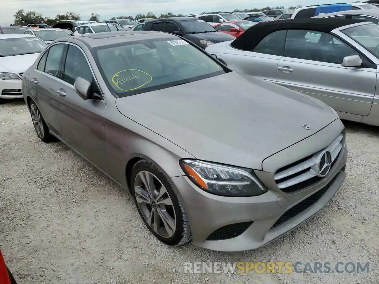 1 Photograph of a damaged car 55SWF8DB6KU300857 MERCEDES-BENZ C-CLASS 2019