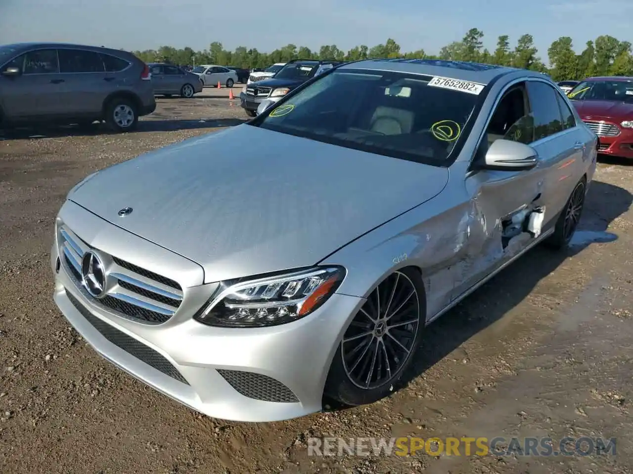 2 Photograph of a damaged car 55SWF8DB6KU302382 MERCEDES-BENZ C-CLASS 2019