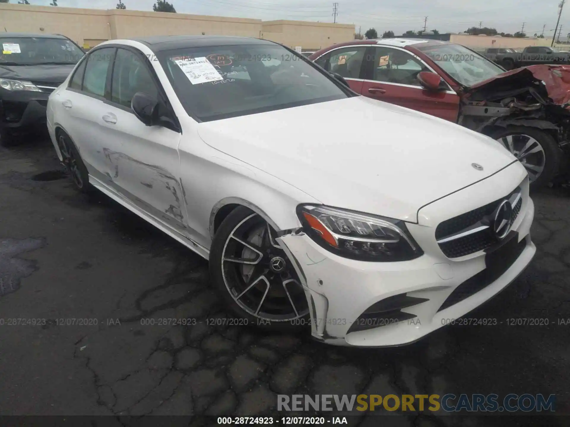 1 Photograph of a damaged car 55SWF8DB6KU303936 MERCEDES-BENZ C-CLASS 2019