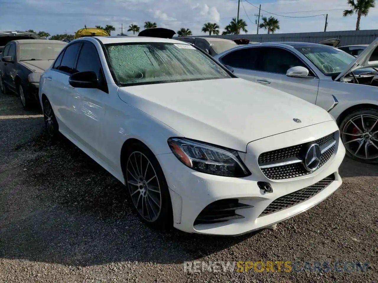 1 Photograph of a damaged car 55SWF8DB6KU310188 MERCEDES-BENZ C-CLASS 2019