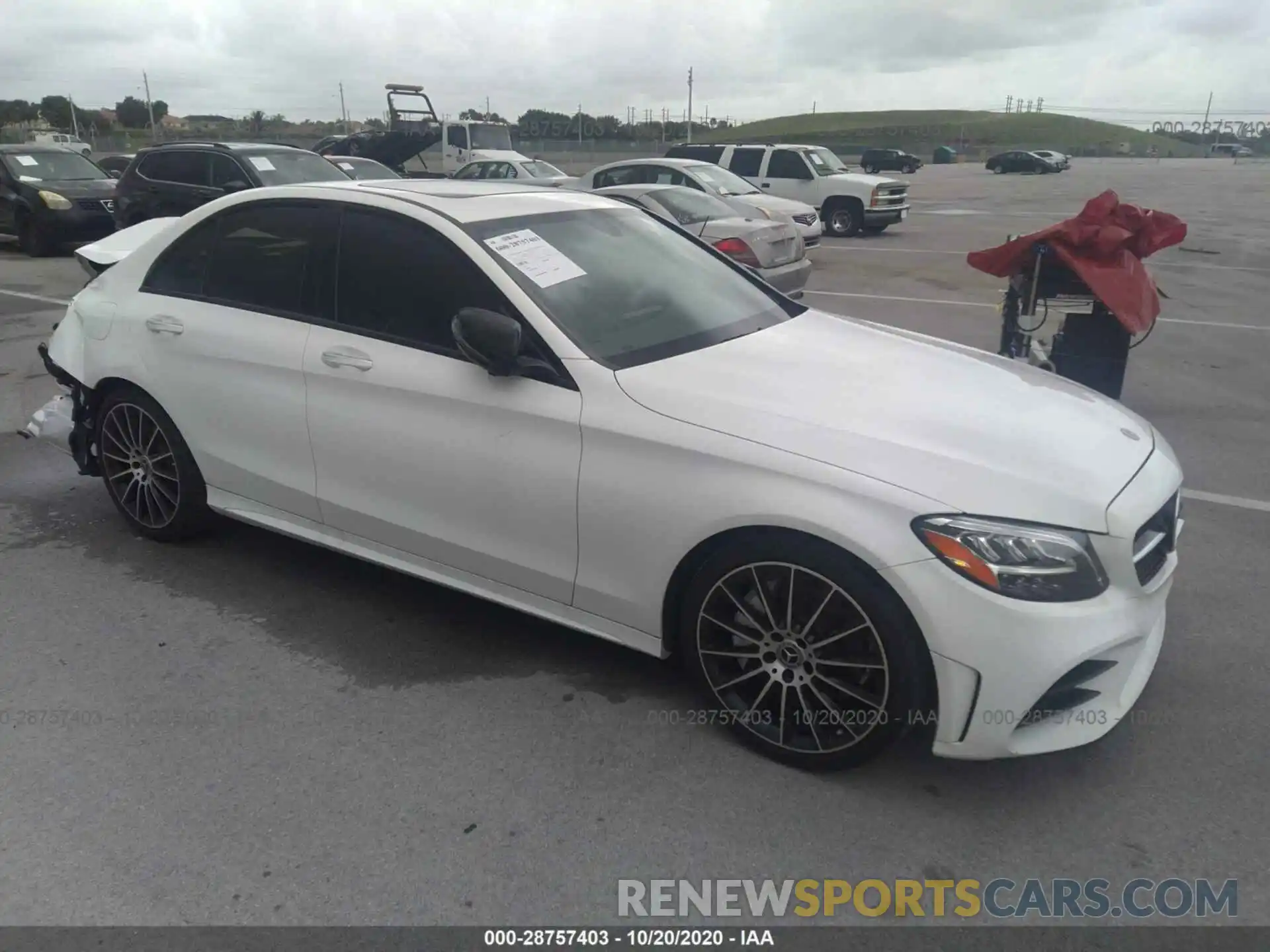 1 Photograph of a damaged car 55SWF8DB6KU311759 MERCEDES-BENZ C-CLASS 2019