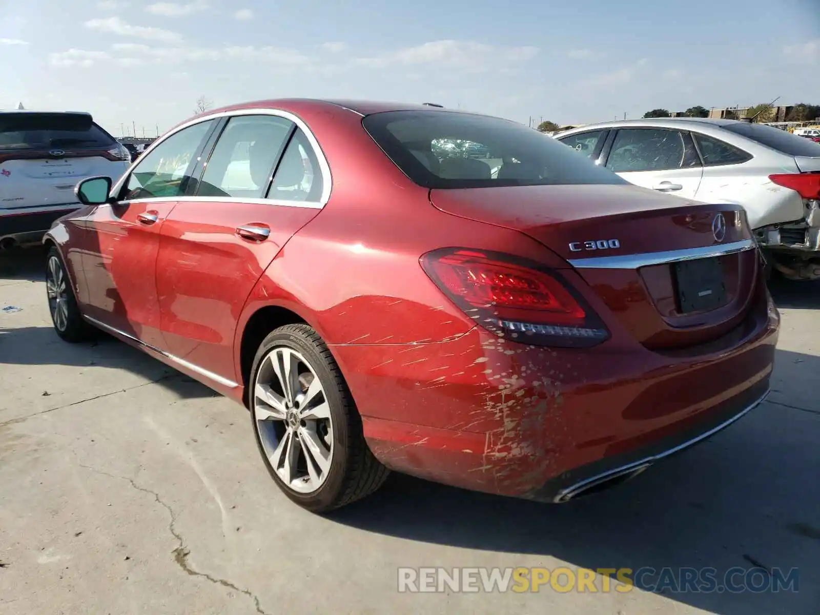 3 Photograph of a damaged car 55SWF8DB6KU312376 MERCEDES-BENZ C CLASS 2019