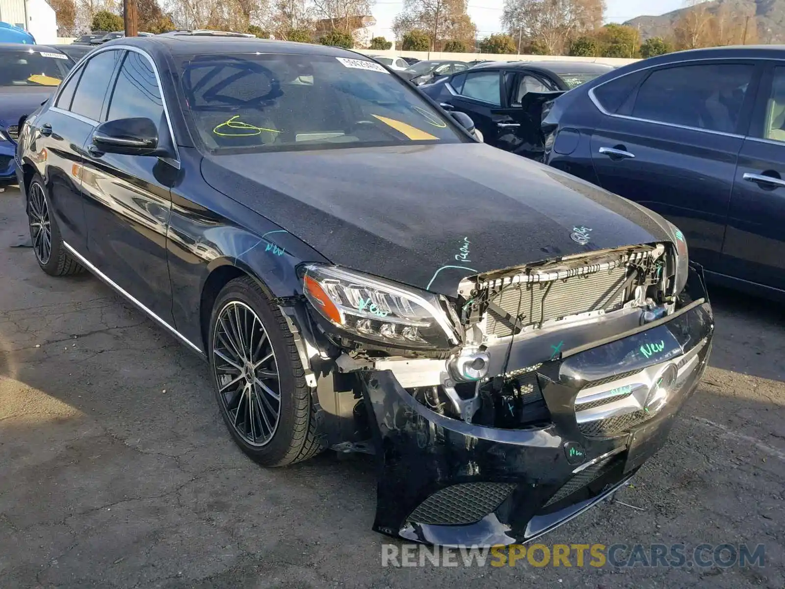 1 Photograph of a damaged car 55SWF8DB6KU313267 MERCEDES-BENZ C CLASS 2019