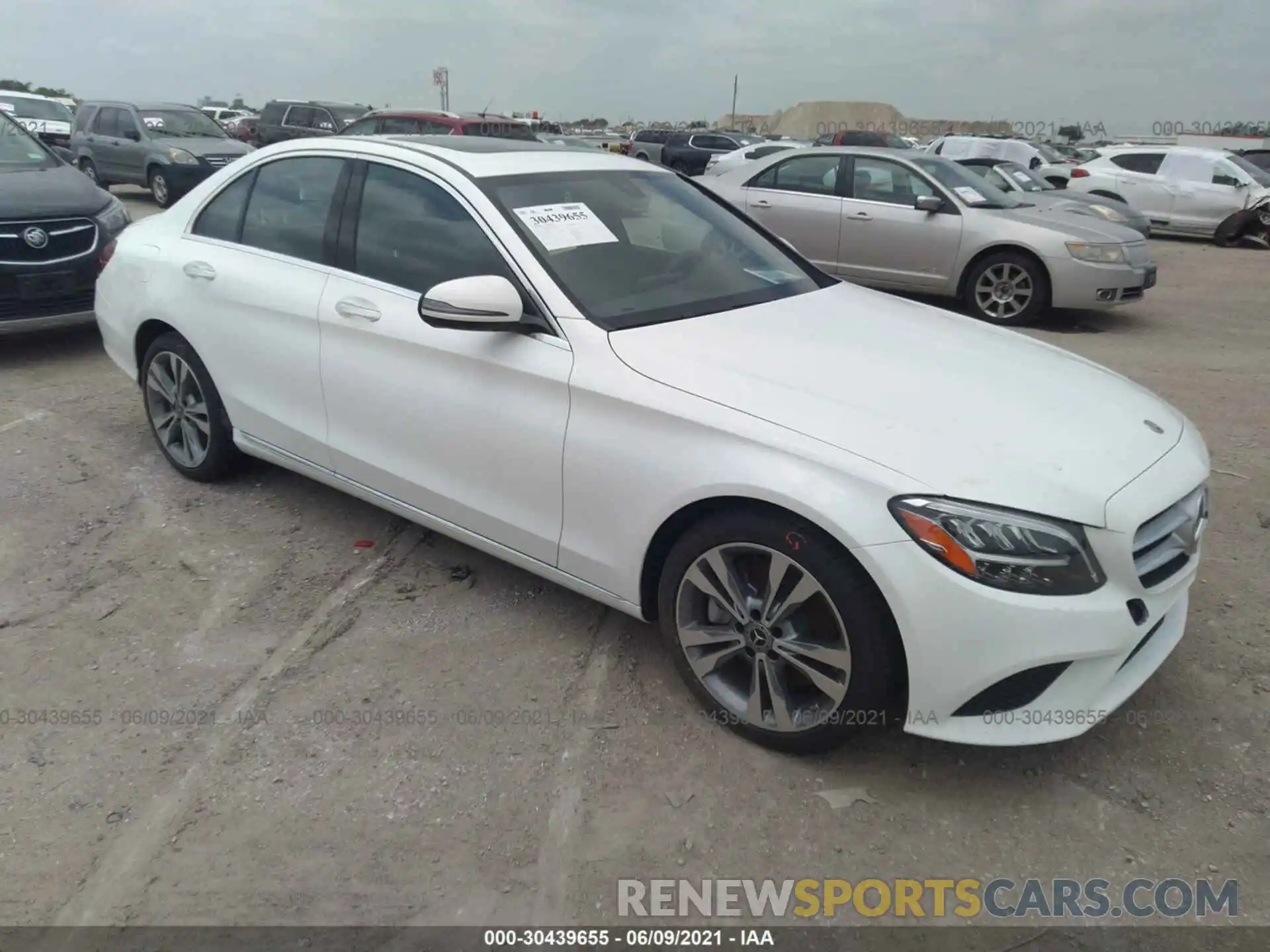 1 Photograph of a damaged car 55SWF8DB6KU314497 MERCEDES-BENZ C-CLASS 2019