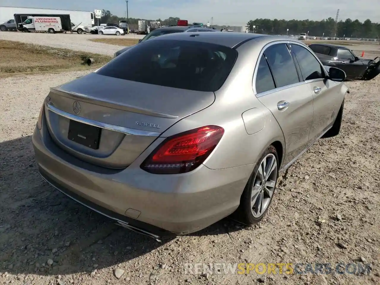 4 Фотография поврежденного автомобиля 55SWF8DB6KU315357 MERCEDES-BENZ C-CLASS 2019