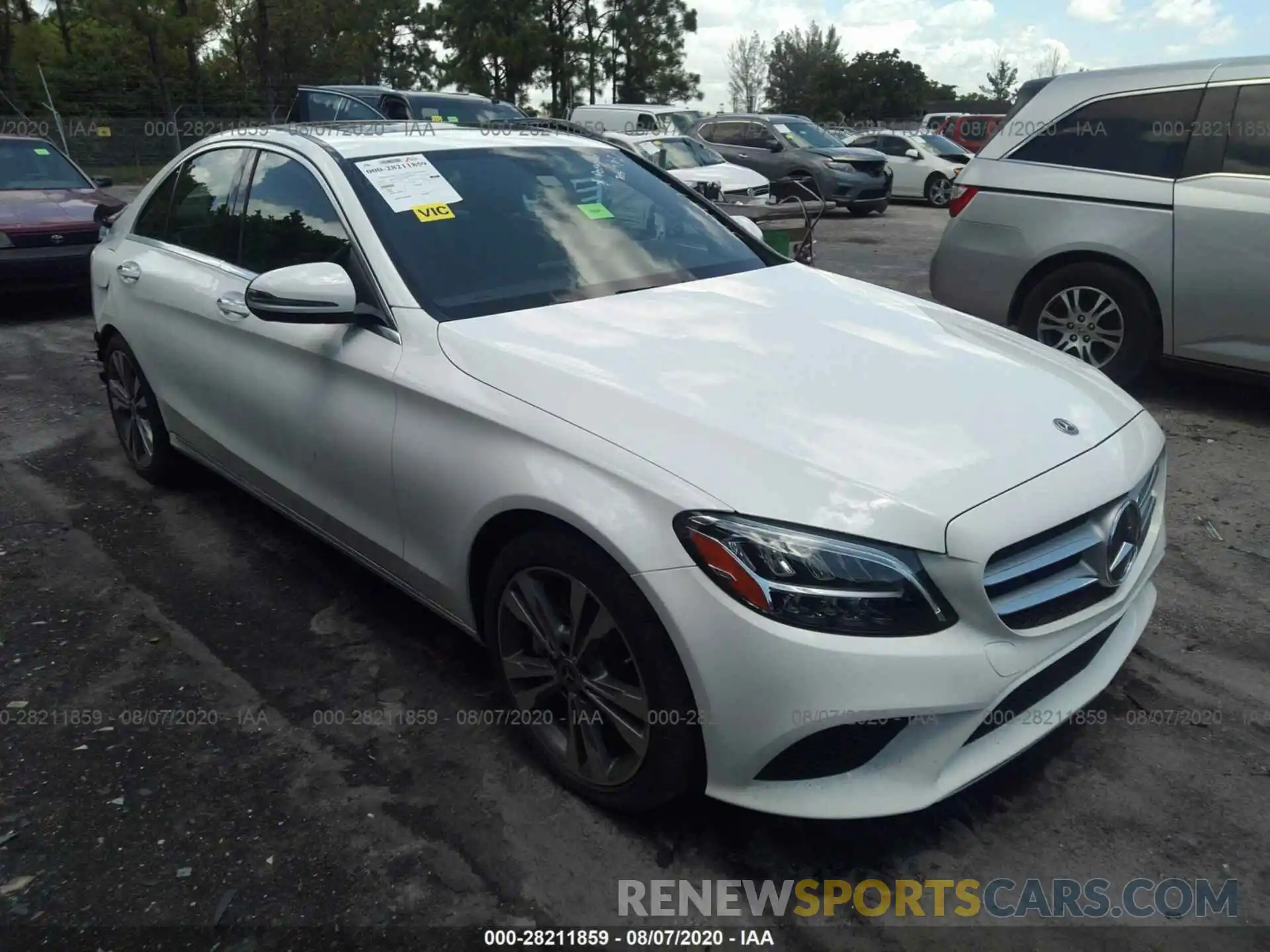 1 Photograph of a damaged car 55SWF8DB6KU317674 MERCEDES-BENZ C-CLASS 2019