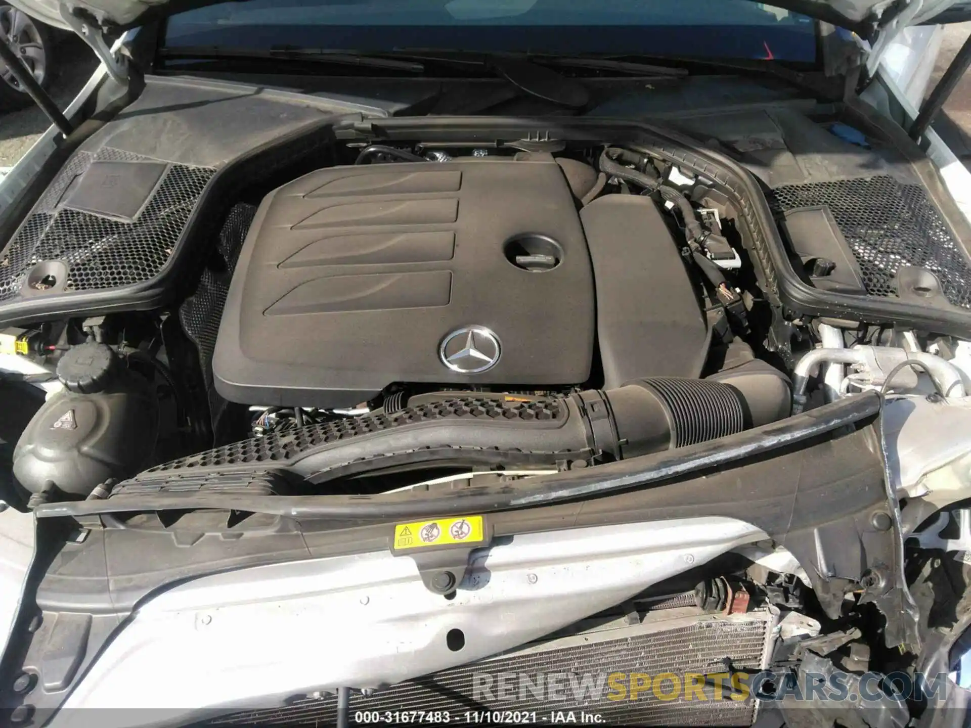 10 Photograph of a damaged car 55SWF8DB6KU321322 MERCEDES-BENZ C-CLASS 2019