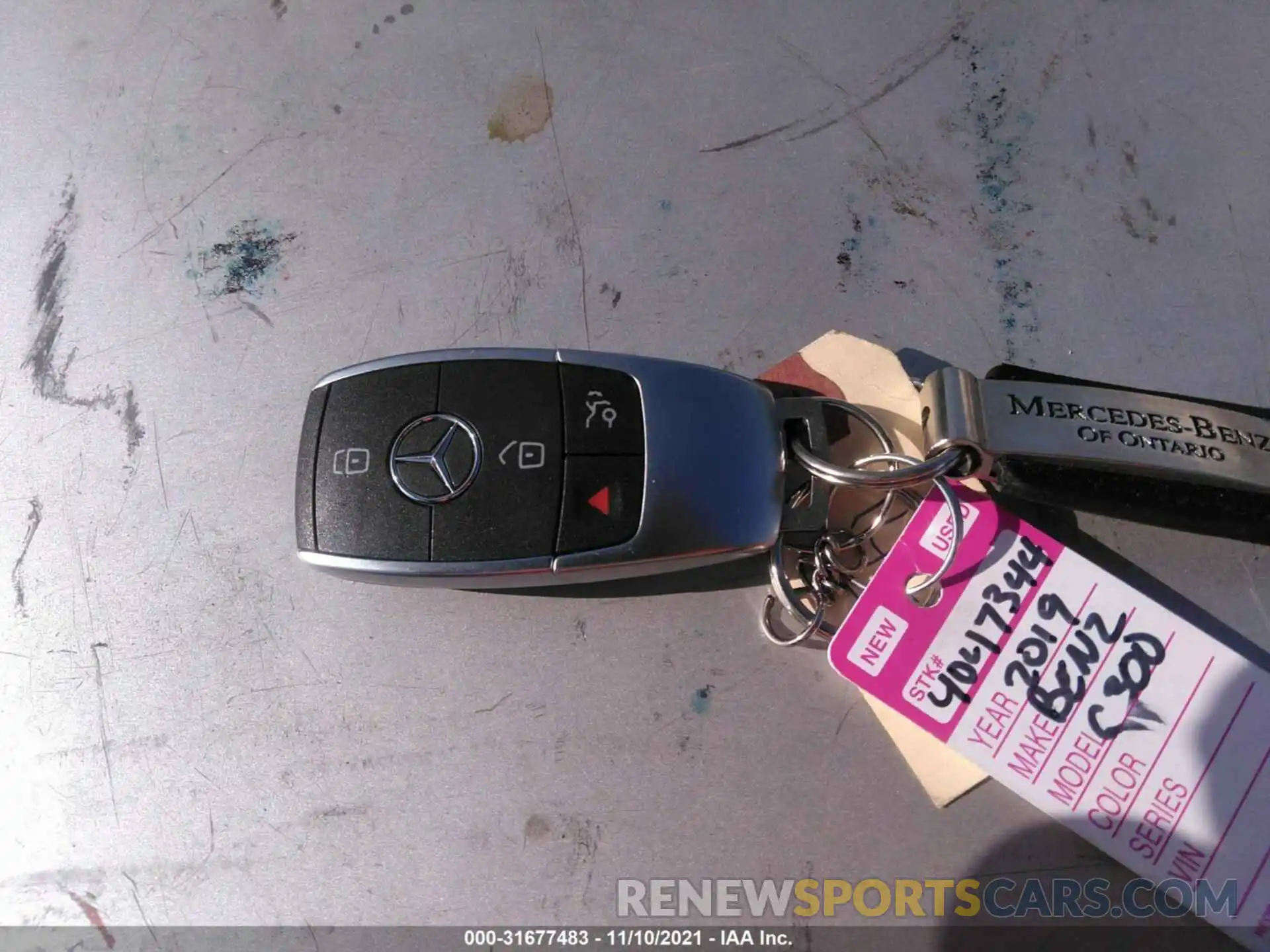 11 Photograph of a damaged car 55SWF8DB6KU321322 MERCEDES-BENZ C-CLASS 2019