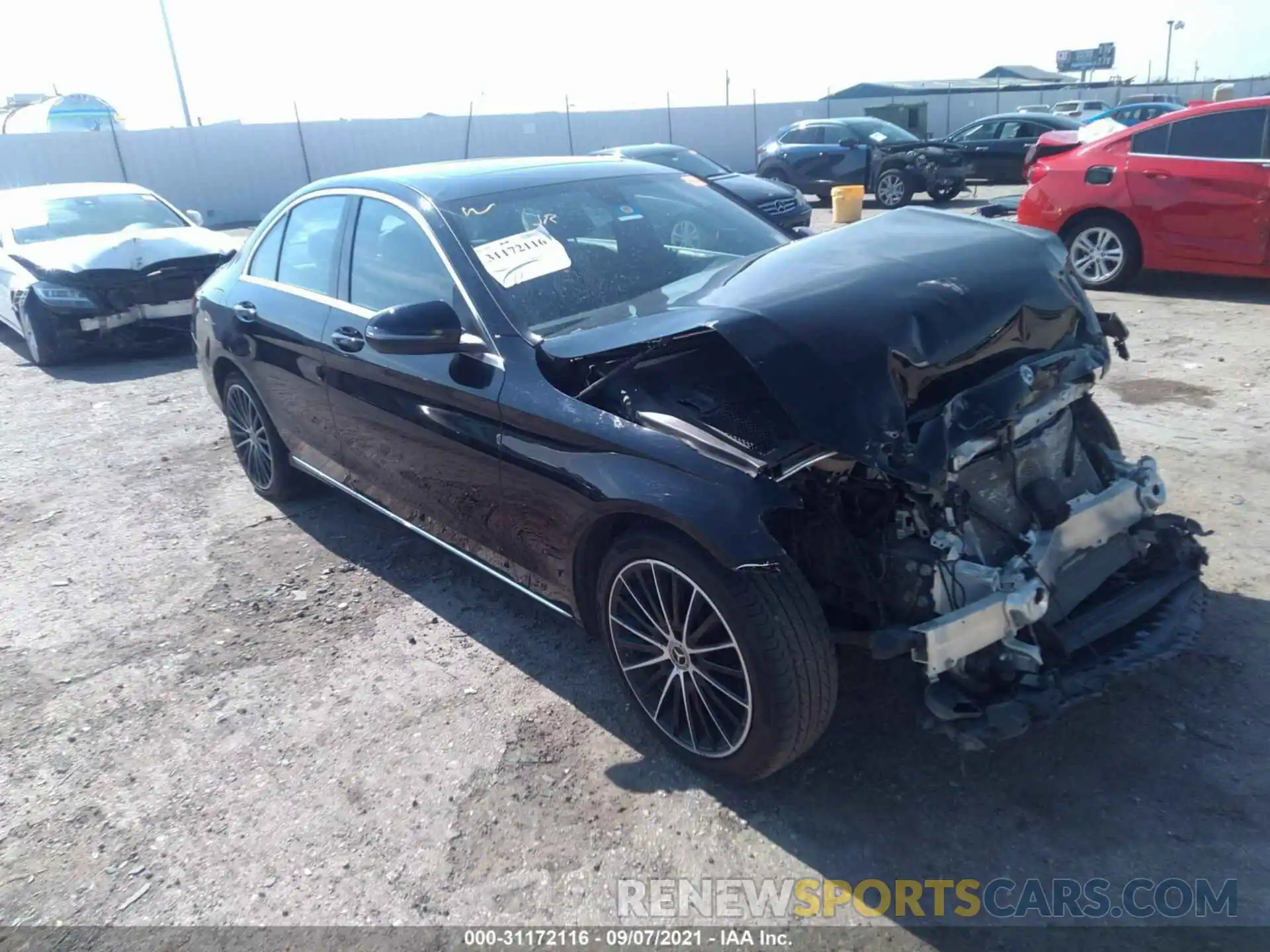 1 Photograph of a damaged car 55SWF8DB7KU284832 MERCEDES-BENZ C-CLASS 2019