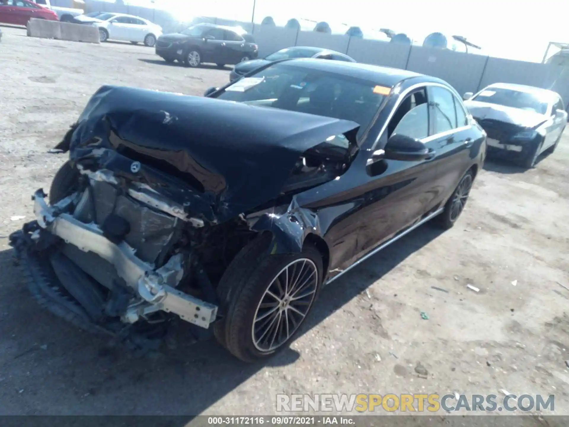 2 Photograph of a damaged car 55SWF8DB7KU284832 MERCEDES-BENZ C-CLASS 2019