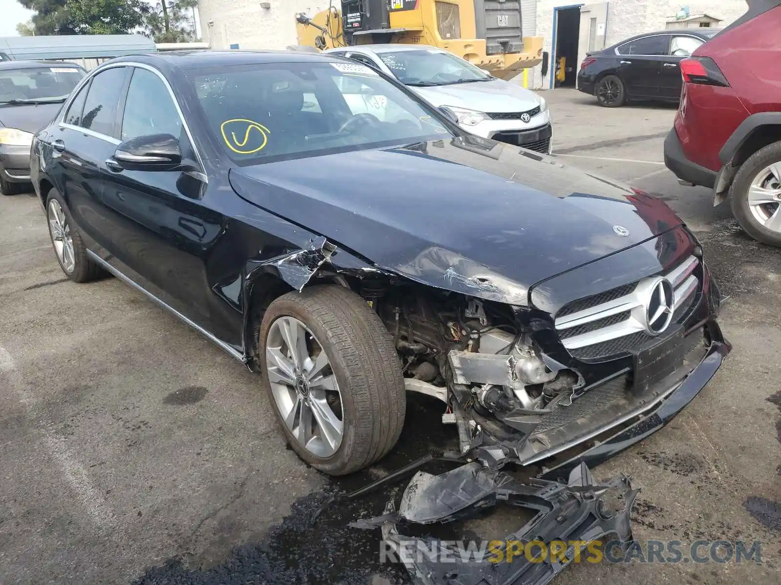 1 Photograph of a damaged car 55SWF8DB7KU286547 MERCEDES-BENZ C-CLASS 2019