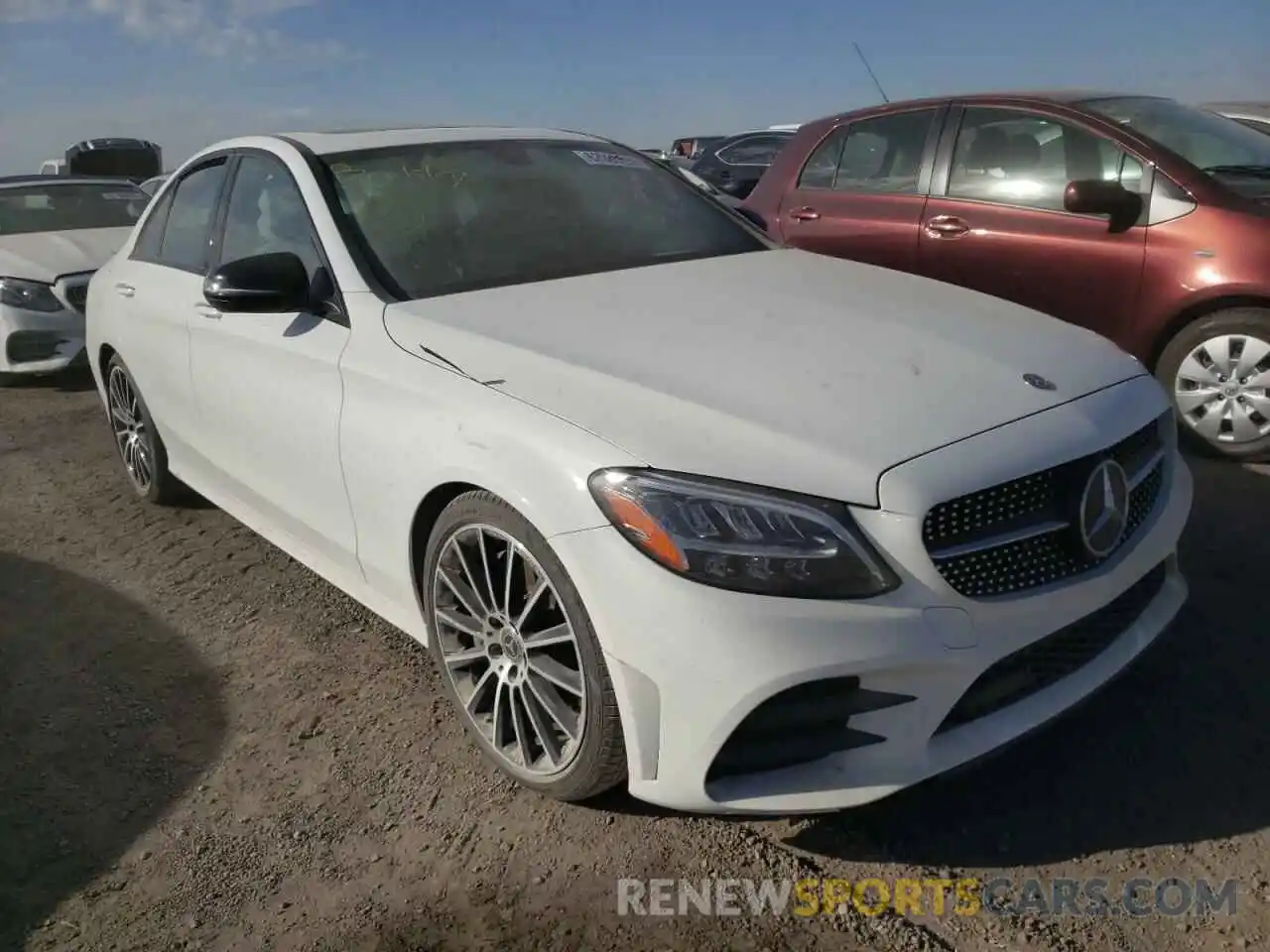 1 Photograph of a damaged car 55SWF8DB7KU287682 MERCEDES-BENZ C-CLASS 2019