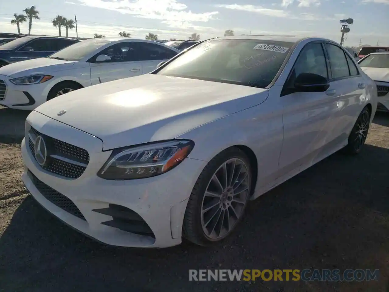 2 Photograph of a damaged car 55SWF8DB7KU287682 MERCEDES-BENZ C-CLASS 2019