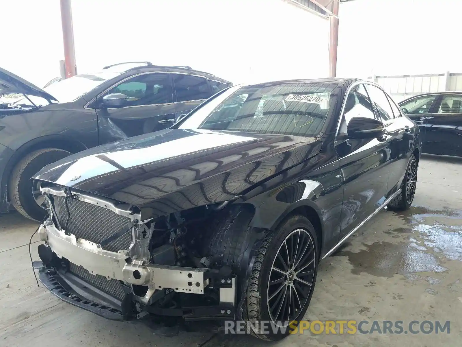 2 Photograph of a damaged car 55SWF8DB7KU293711 MERCEDES-BENZ C CLASS 2019