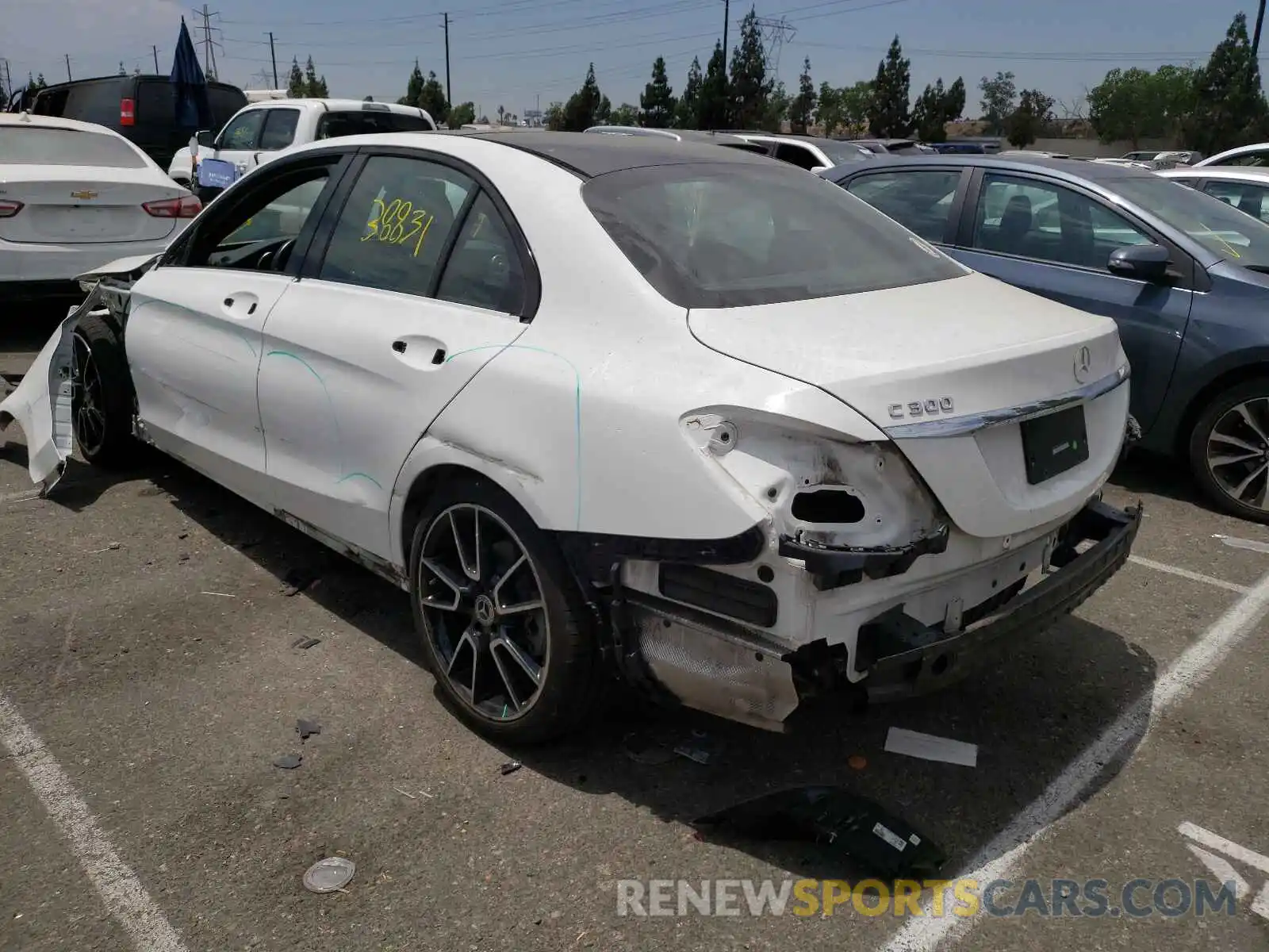 3 Photograph of a damaged car 55SWF8DB7KU294101 MERCEDES-BENZ C-CLASS 2019