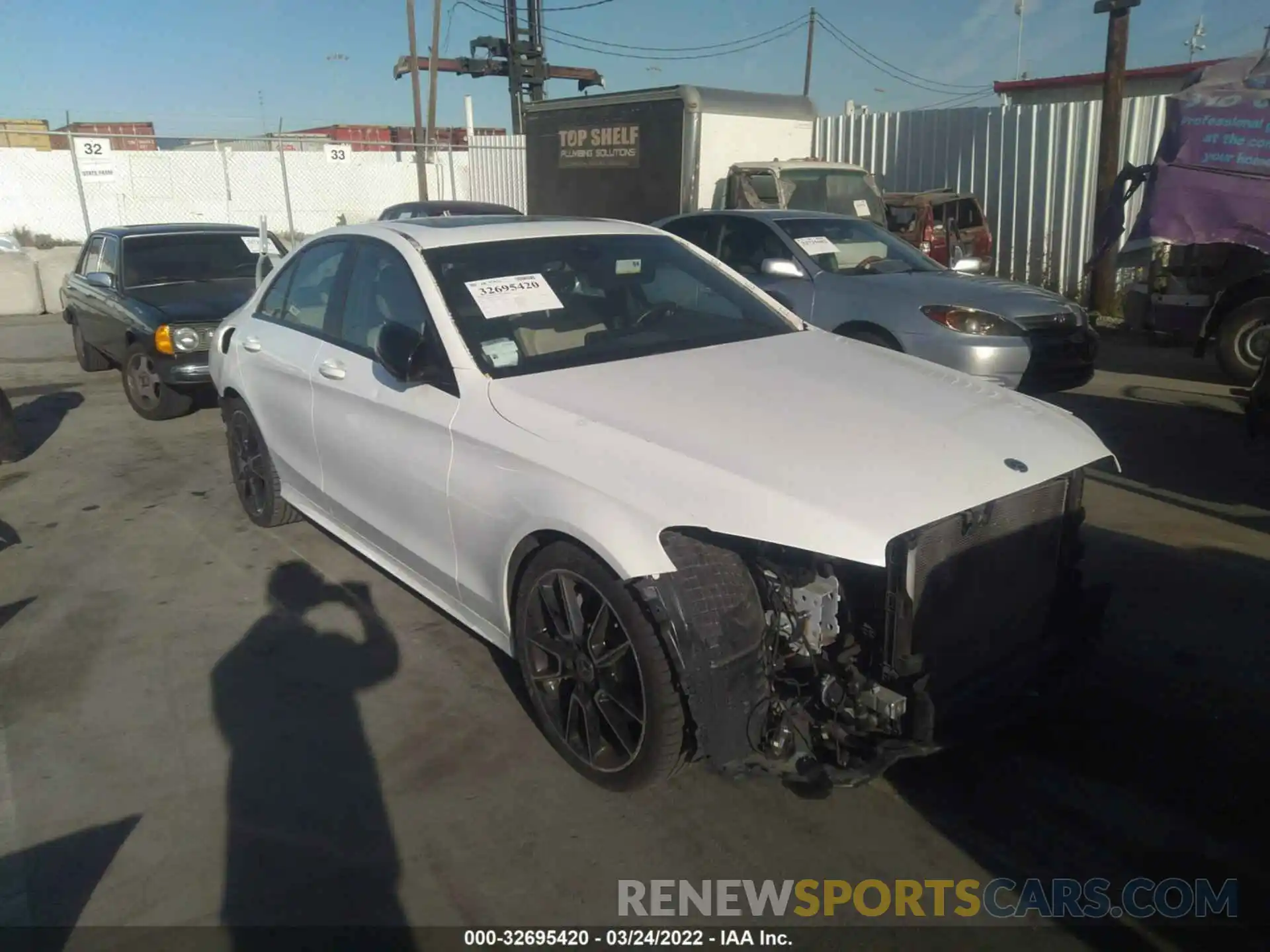 1 Photograph of a damaged car 55SWF8DB7KU294325 MERCEDES-BENZ C-CLASS 2019