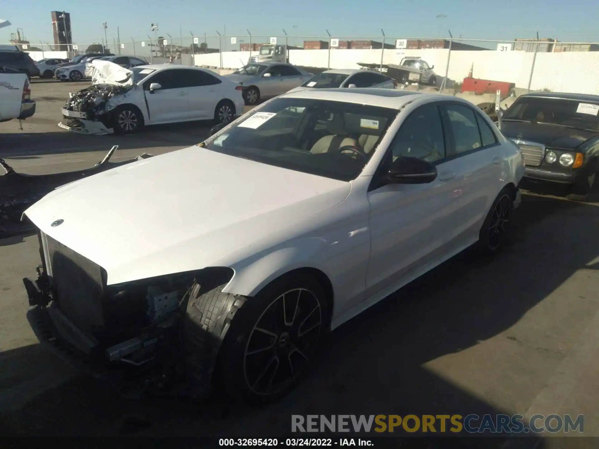 2 Photograph of a damaged car 55SWF8DB7KU294325 MERCEDES-BENZ C-CLASS 2019