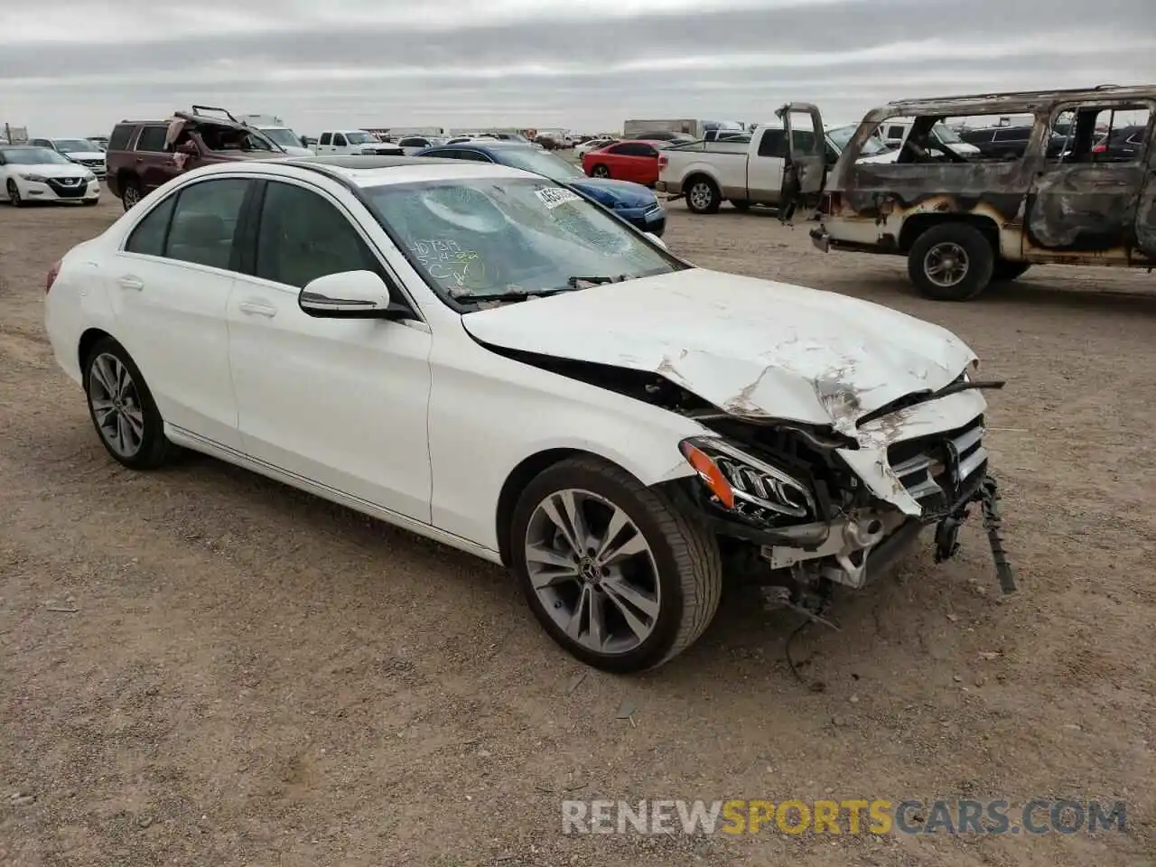 1 Photograph of a damaged car 55SWF8DB7KU294406 MERCEDES-BENZ C-CLASS 2019