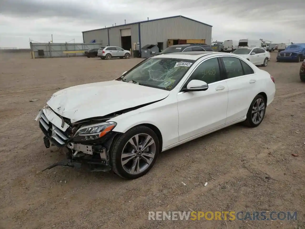 2 Photograph of a damaged car 55SWF8DB7KU294406 MERCEDES-BENZ C-CLASS 2019