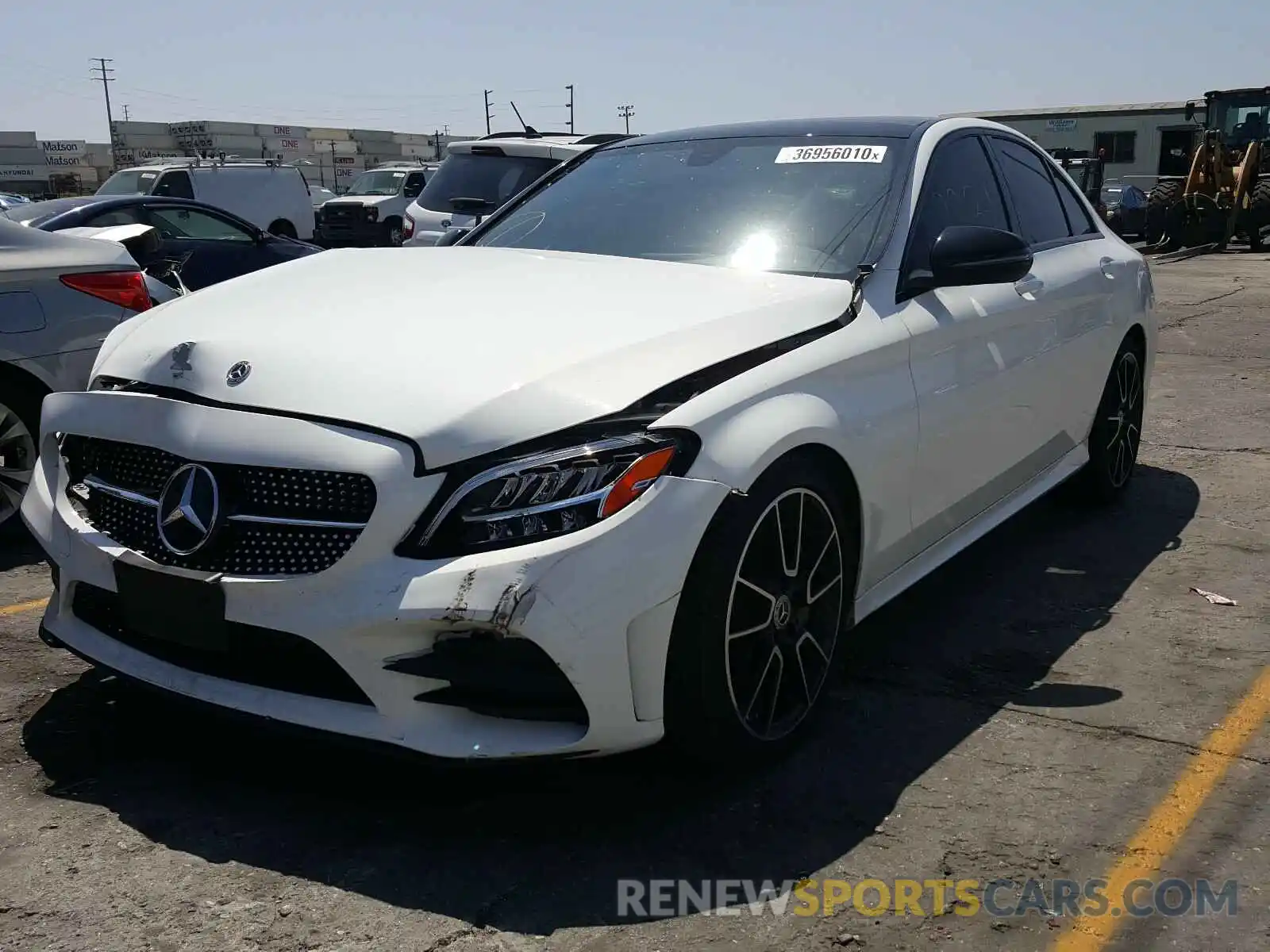 2 Photograph of a damaged car 55SWF8DB7KU296964 MERCEDES-BENZ C CLASS 2019