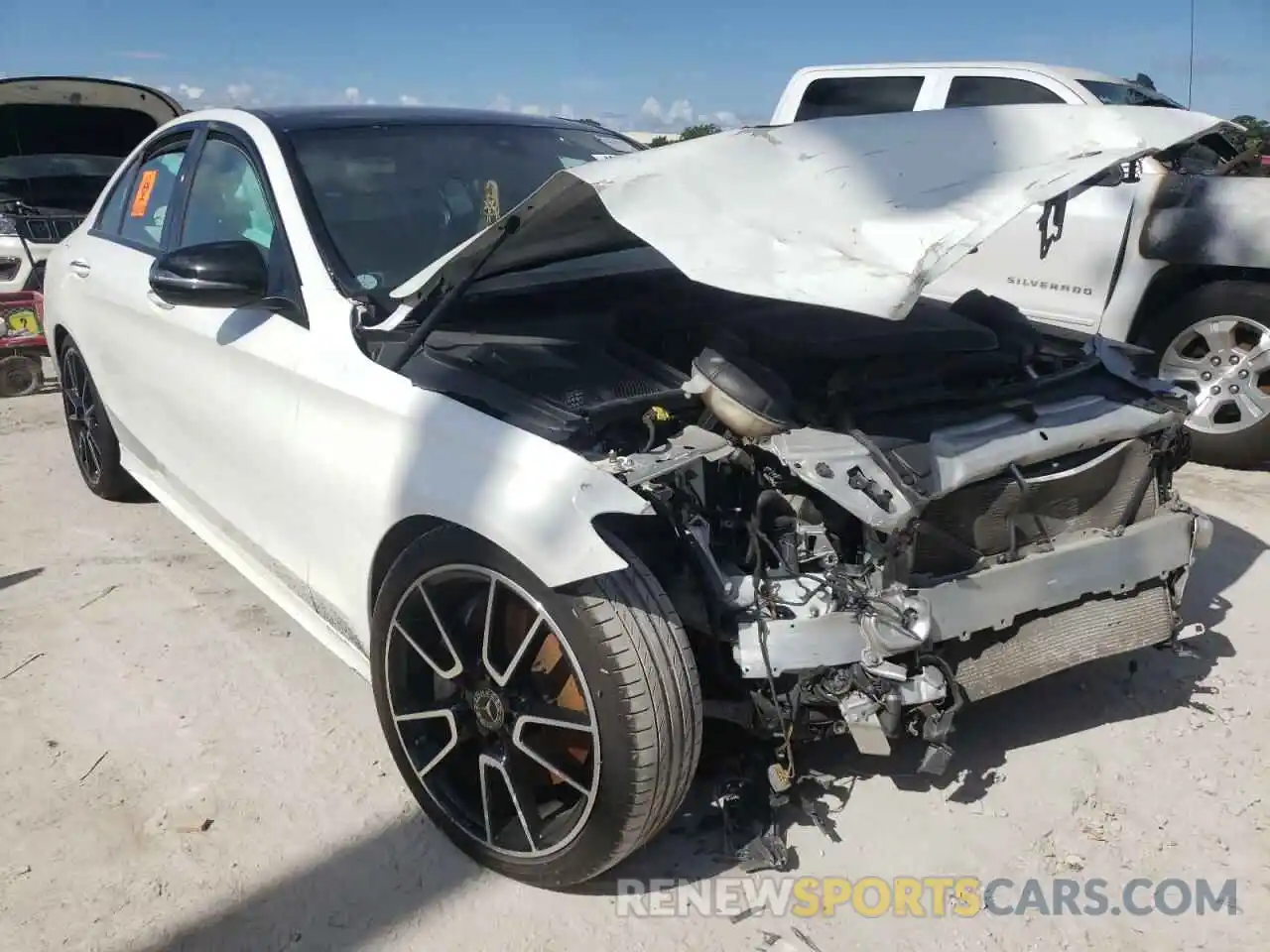 1 Photograph of a damaged car 55SWF8DB7KU297080 MERCEDES-BENZ C-CLASS 2019