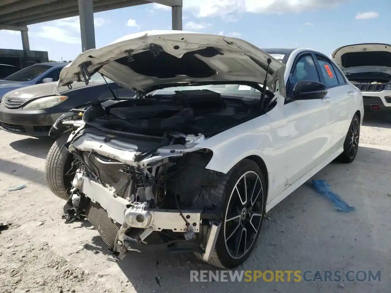 2 Photograph of a damaged car 55SWF8DB7KU297080 MERCEDES-BENZ C-CLASS 2019