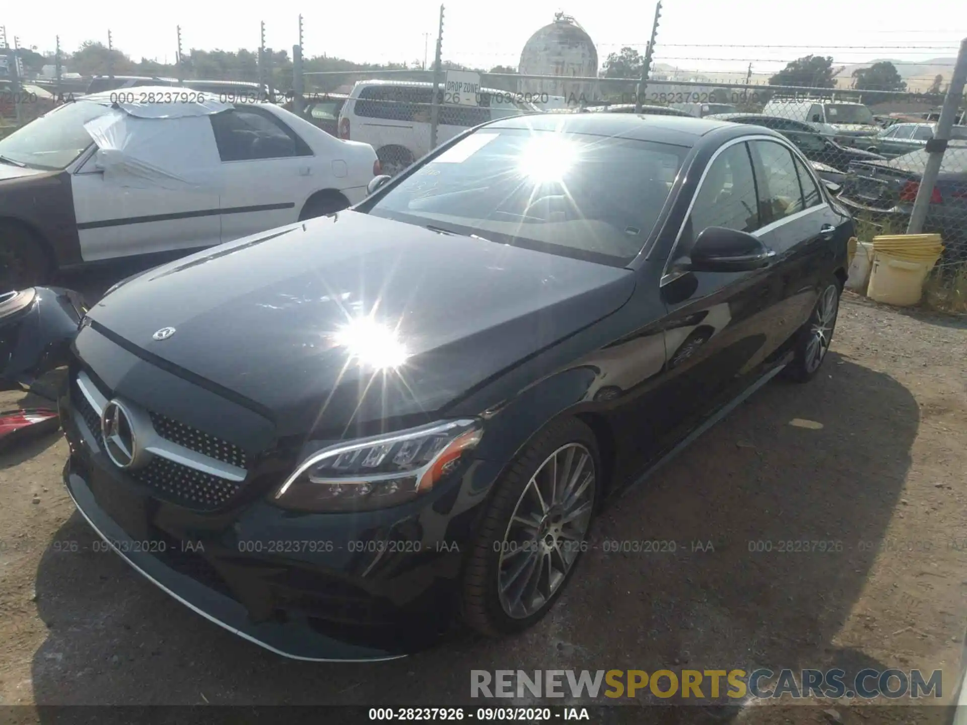 2 Photograph of a damaged car 55SWF8DB7KU299637 MERCEDES-BENZ C-CLASS 2019